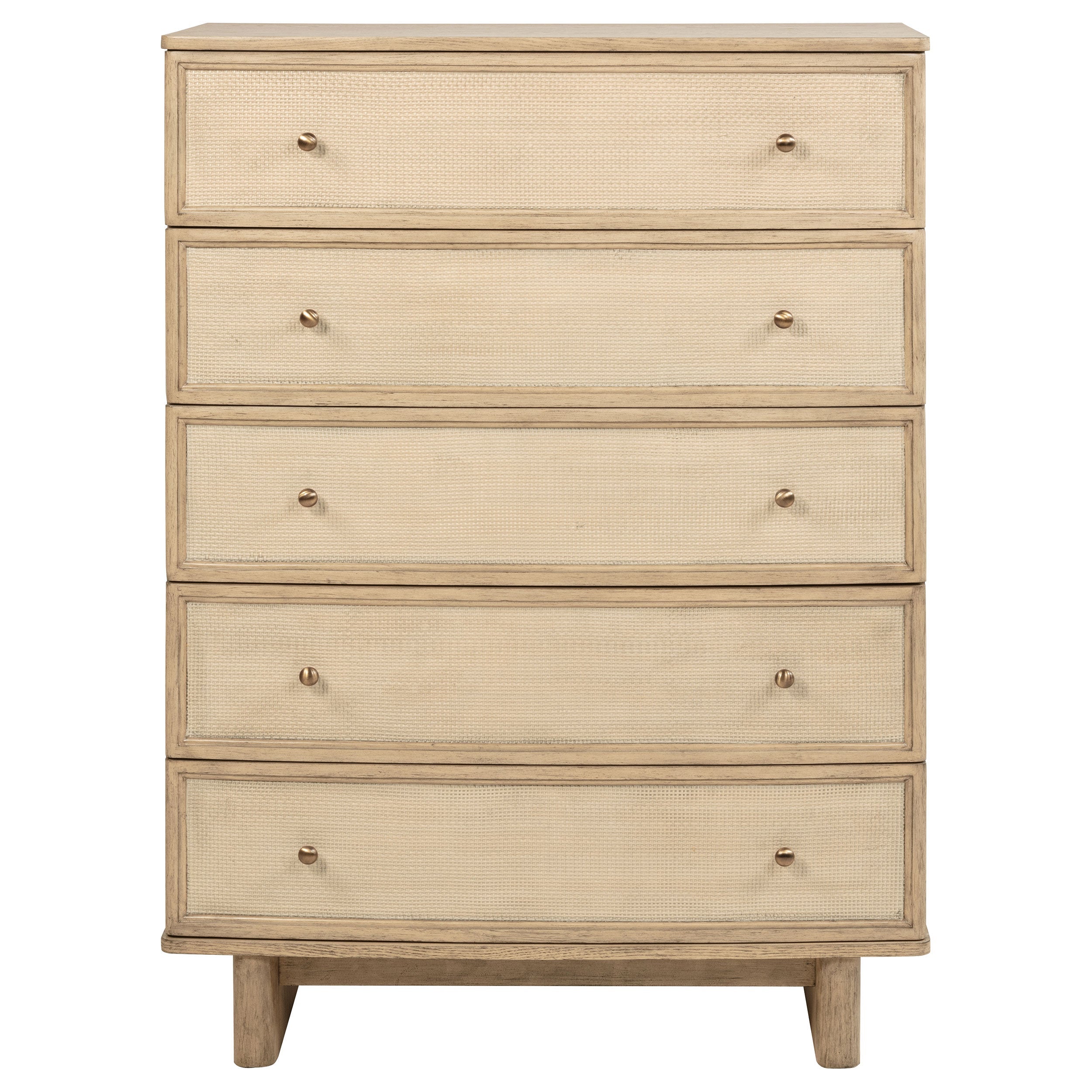Kailani 5-drawer Bedroom Chest of Drawers Beige Oak