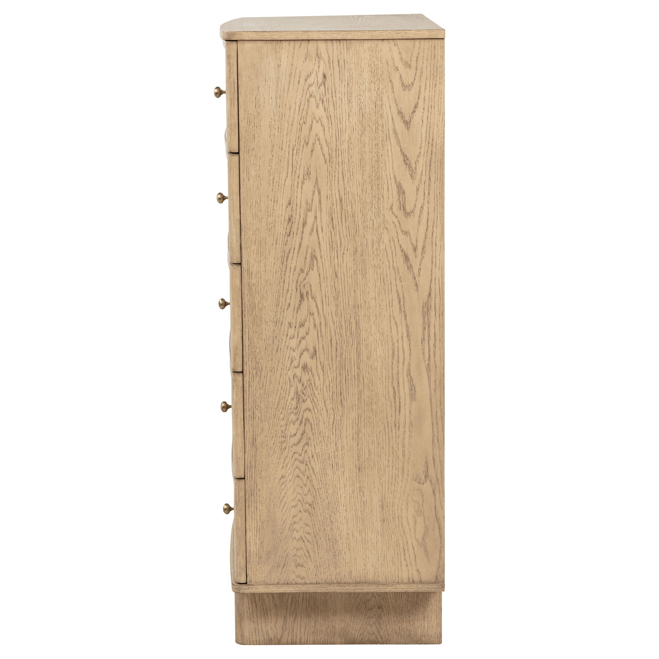Kailani 5-drawer Bedroom Chest of Drawers Beige Oak