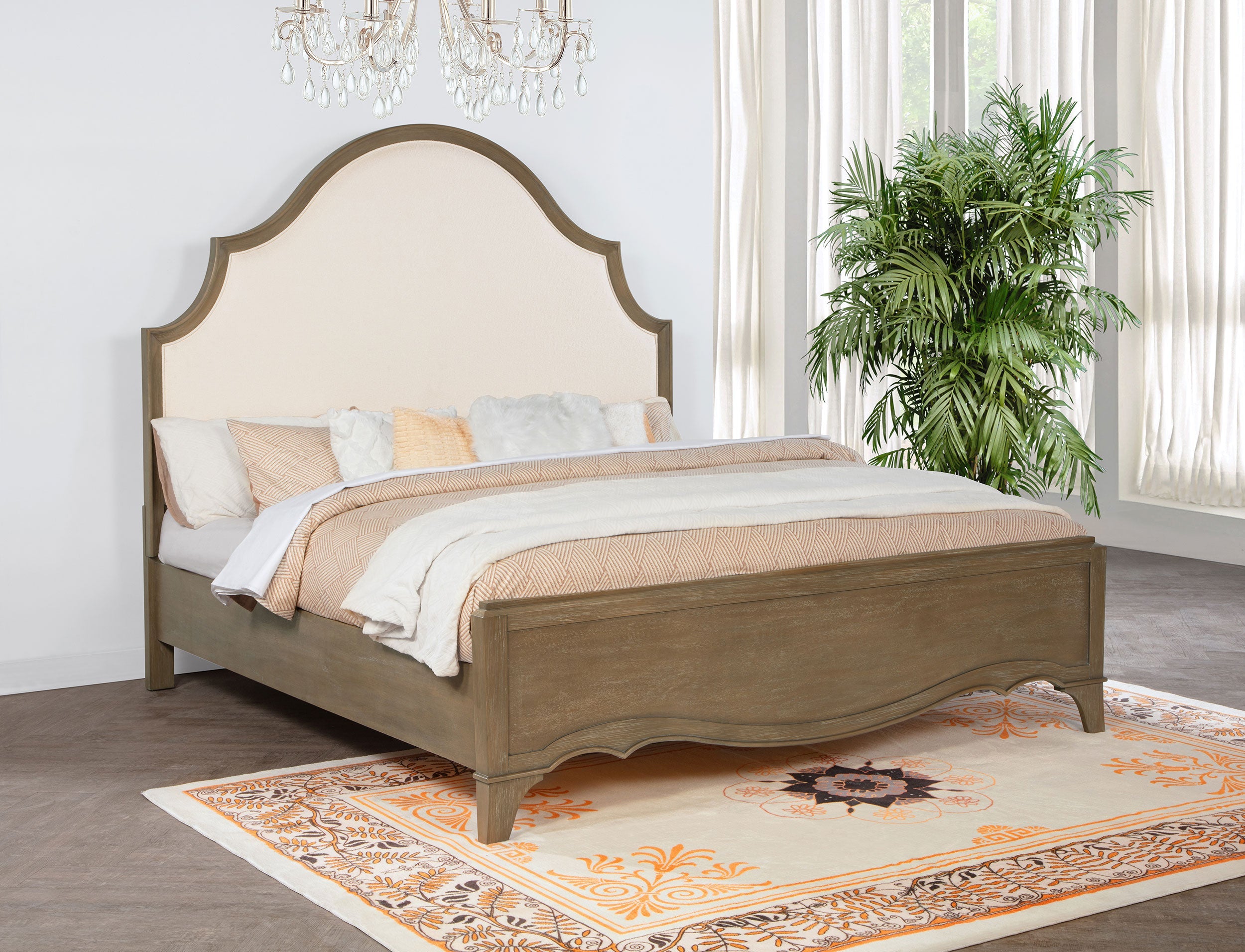 Revello 67-inch Panel Bed Washed Mango
