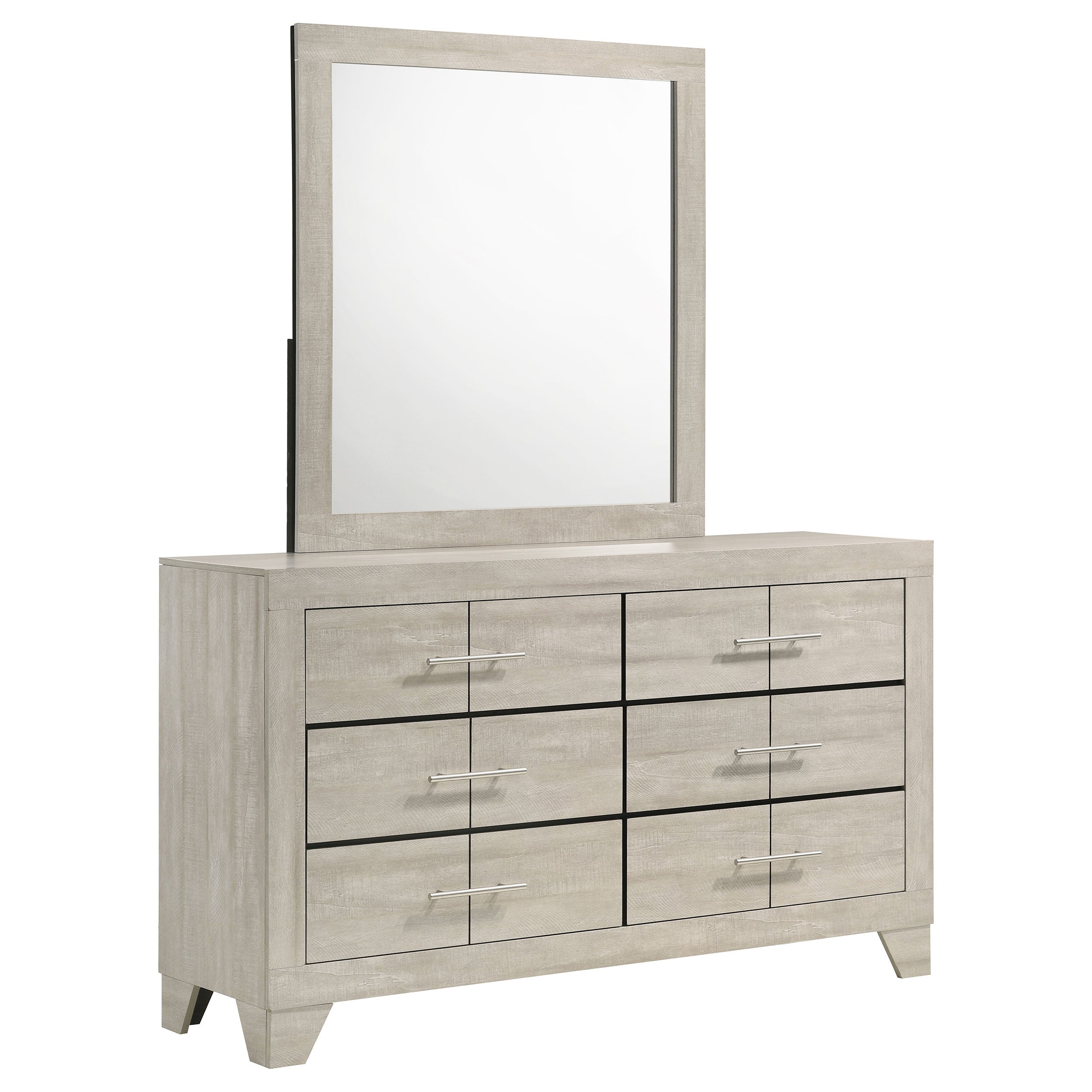 Trenton 6-drawer Bedroom Dresser Rustic Cream