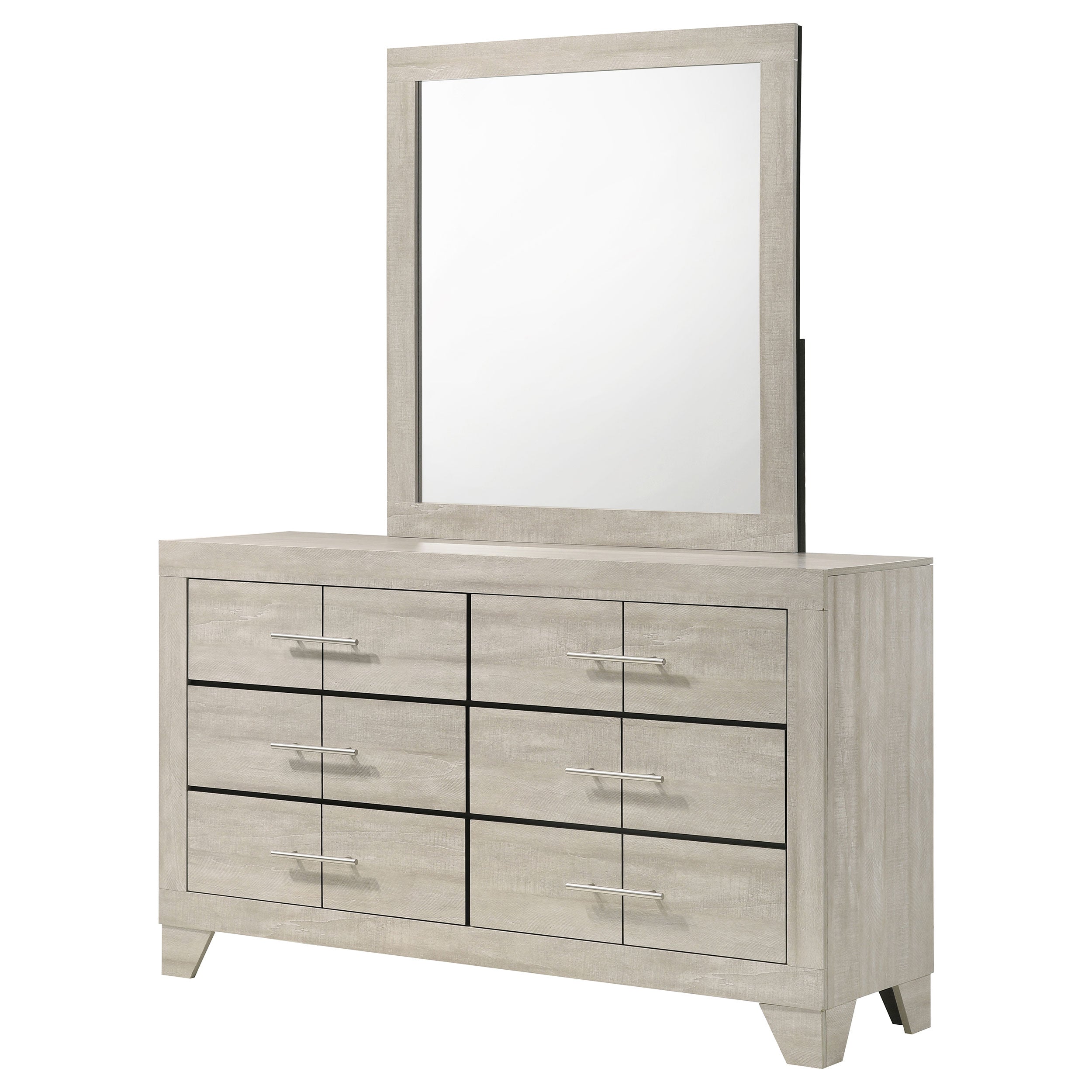 Trenton 6-drawer Bedroom Dresser Rustic Cream