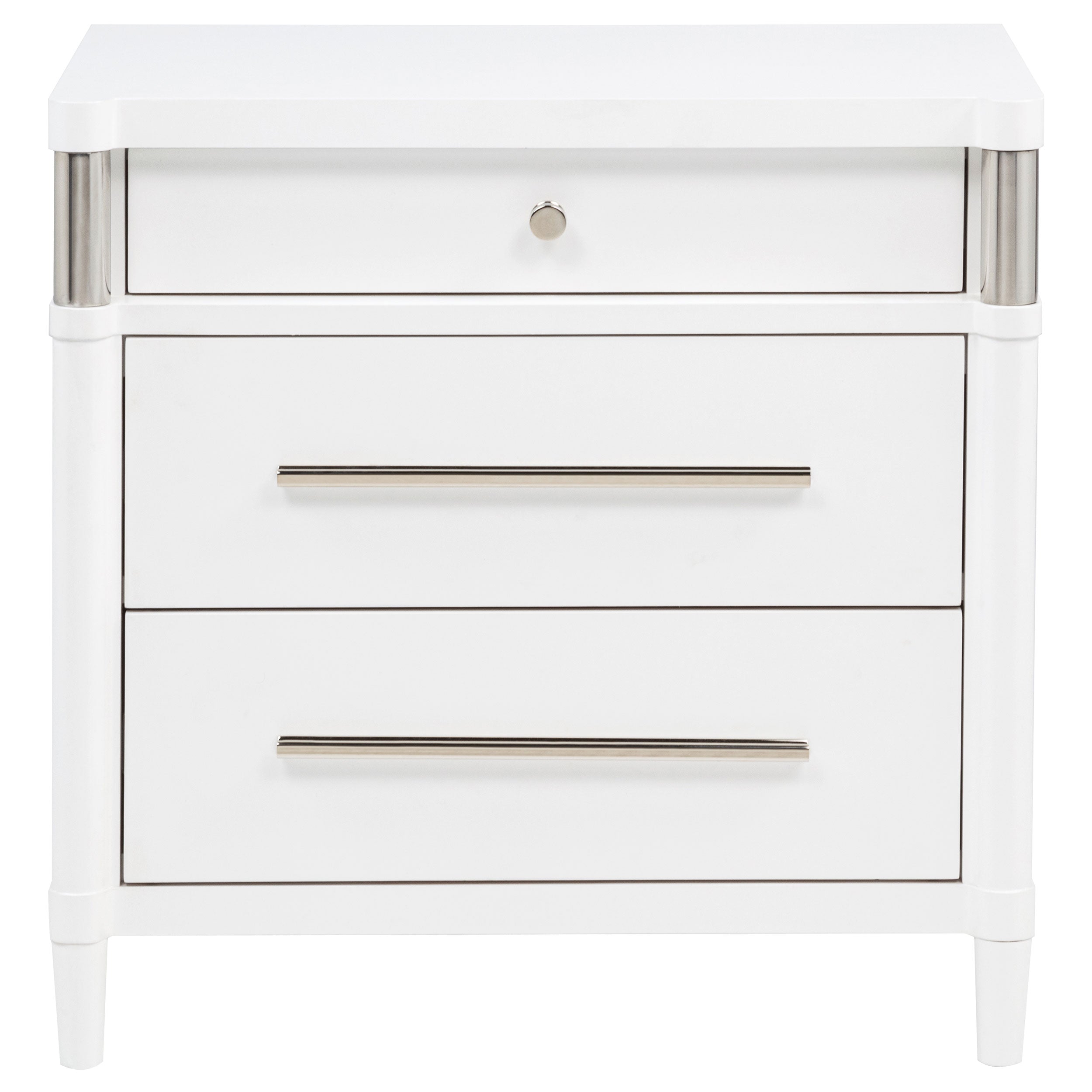 Gracemont 3-drawer Bedroom Nightstand Bedside Table White
