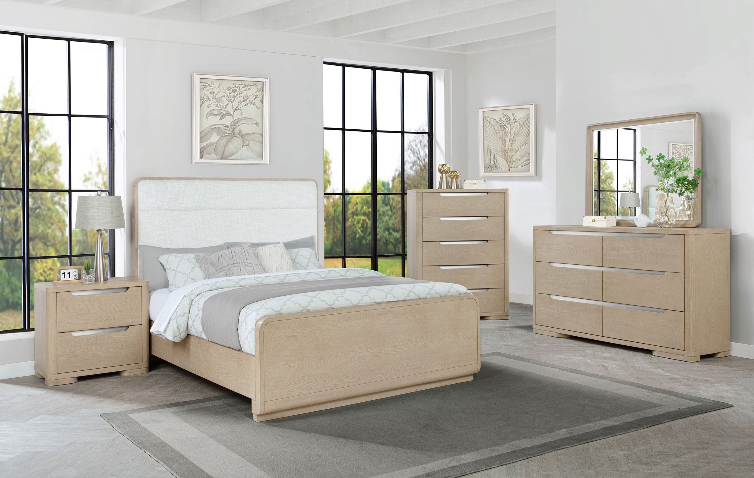 Ladera Bedroom Set Light Elm