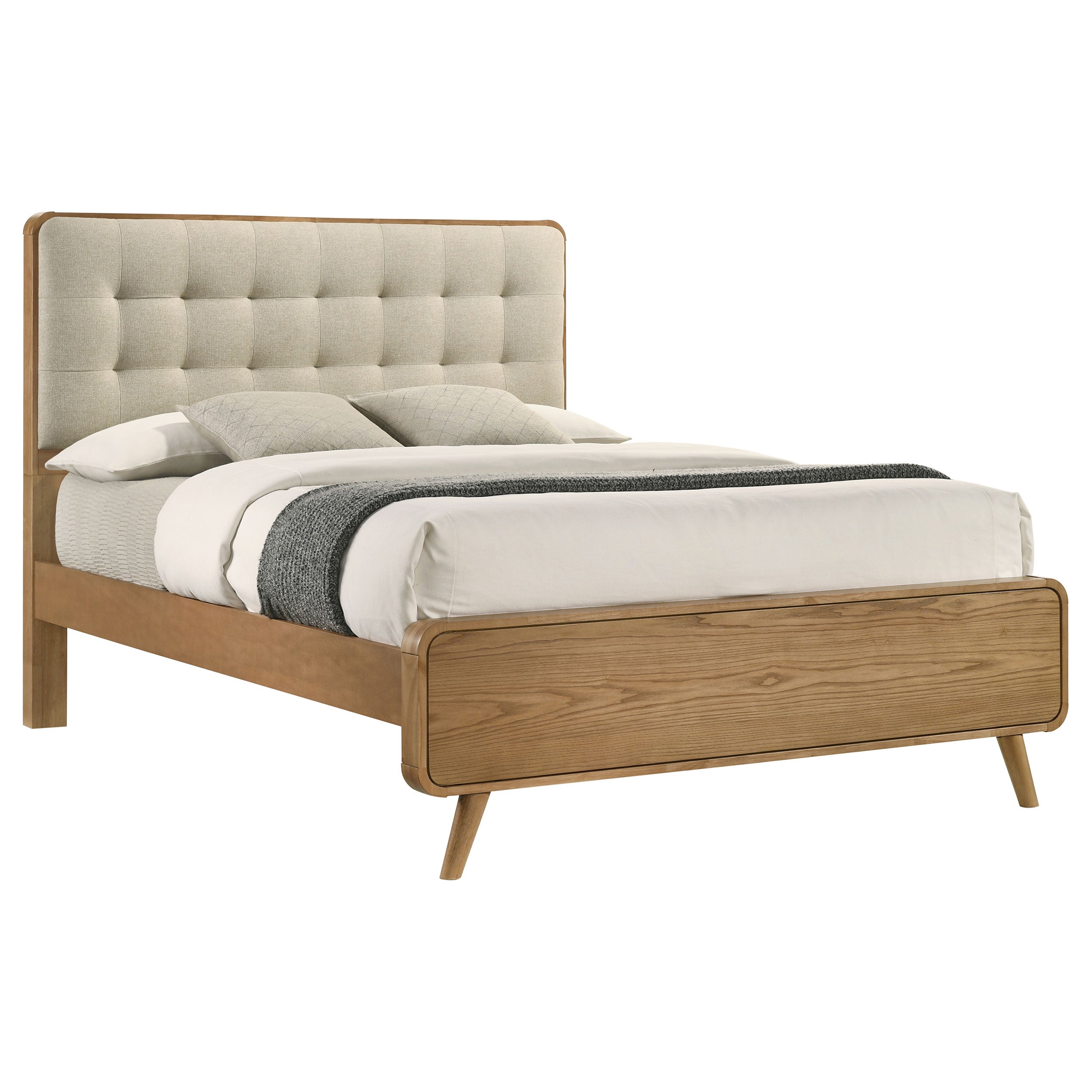 Robyn Wood Platform Bed Dark Walnut