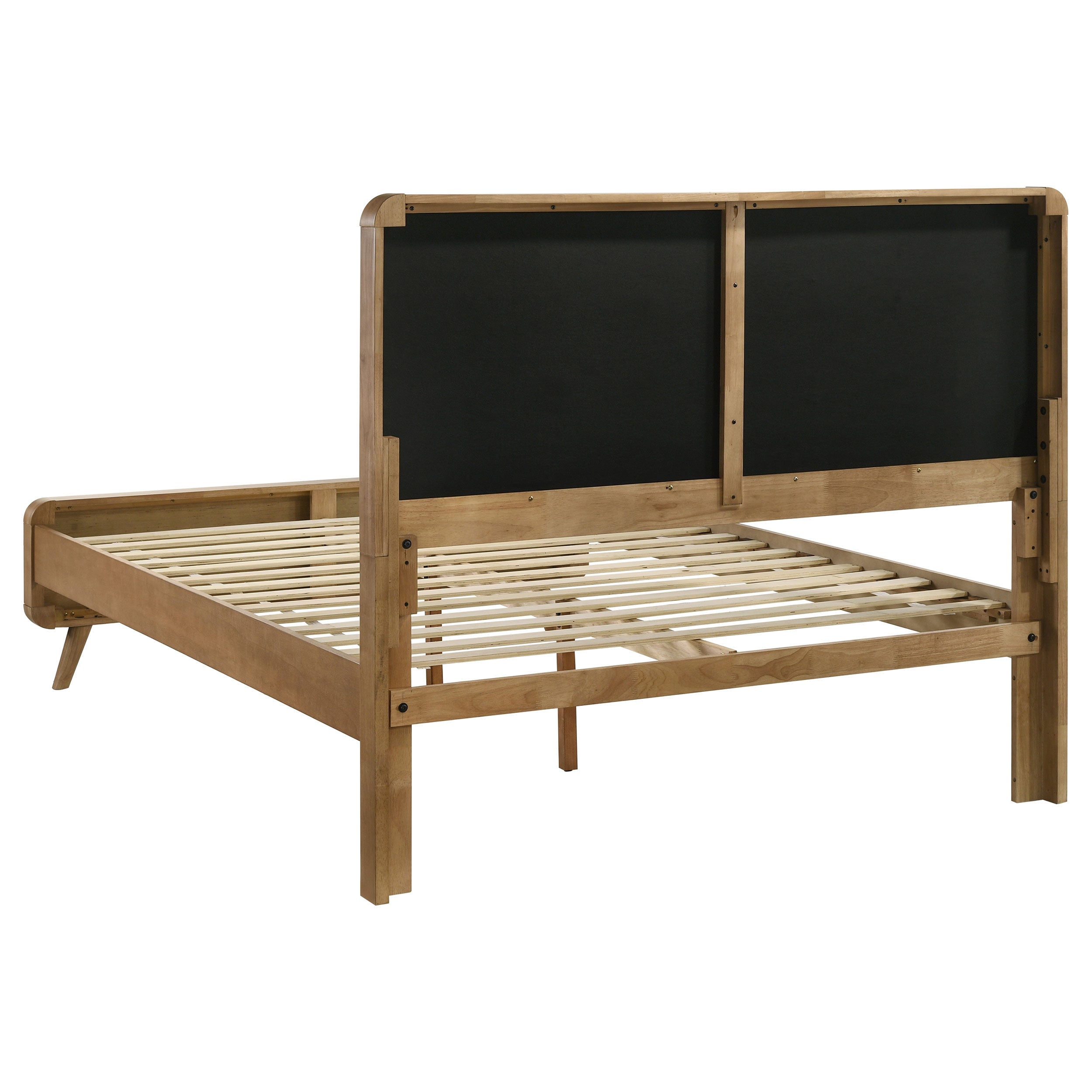 Robyn Wood Platform Bed Dark Walnut