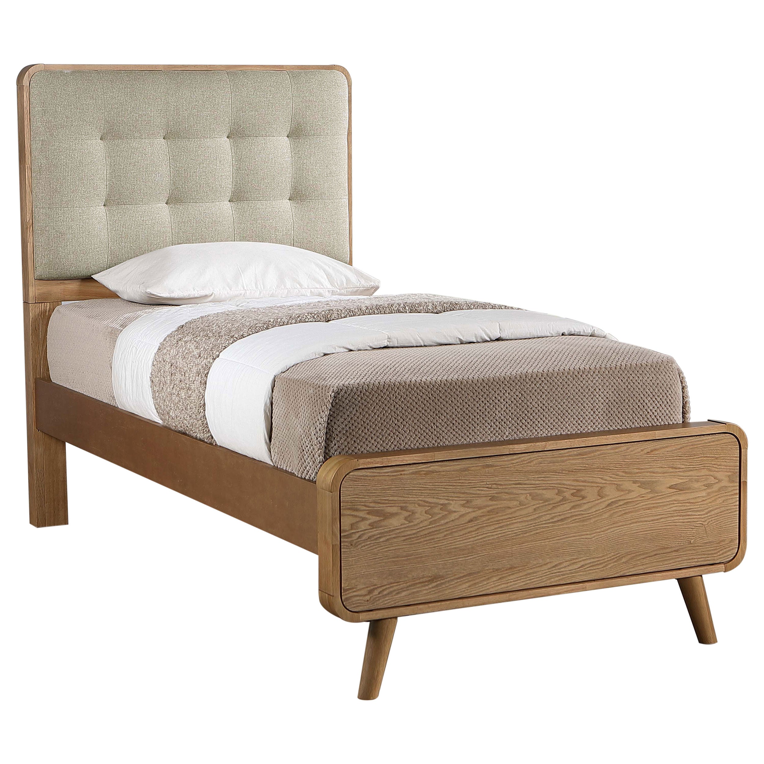 Robyn Wood Platform Bed Dark Walnut