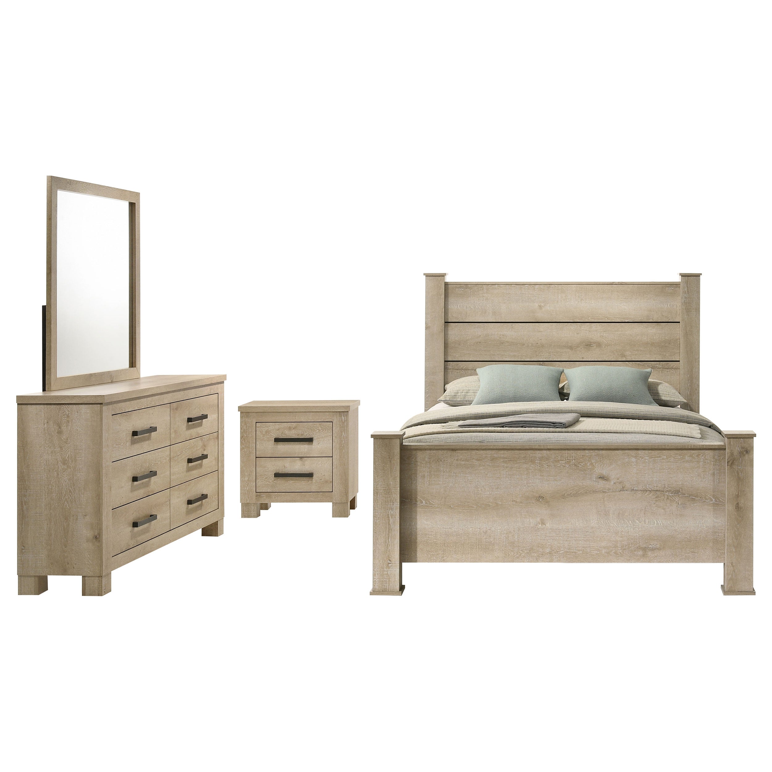 Oakglen Bedroom Set Weathered Oak