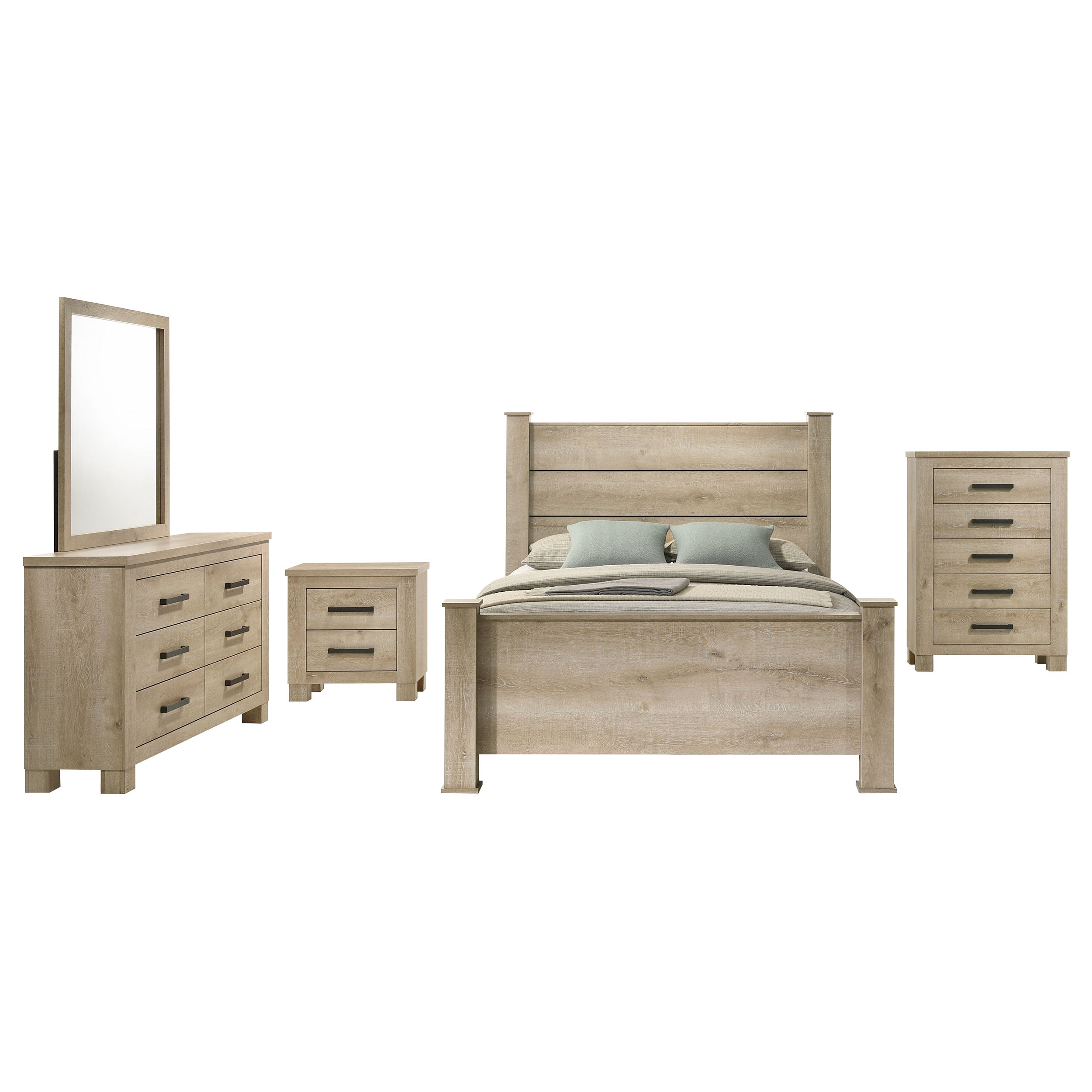 Oakglen Bedroom Set Weathered Oak