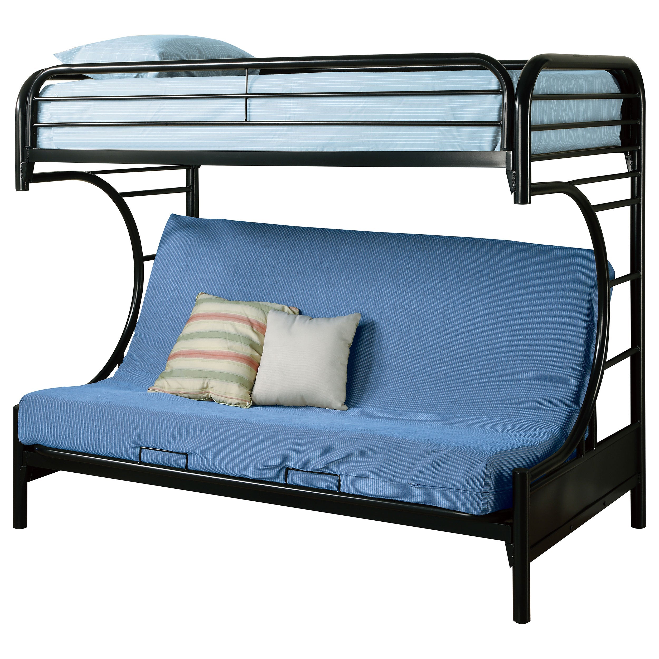 Montgomery Metal  Over Futon Bunk Bed Black