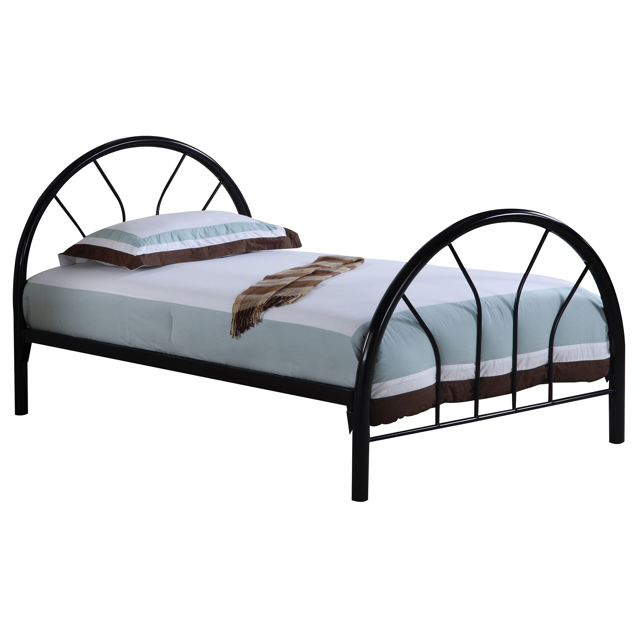 Marjorie Metal  Open Frame Bed Black