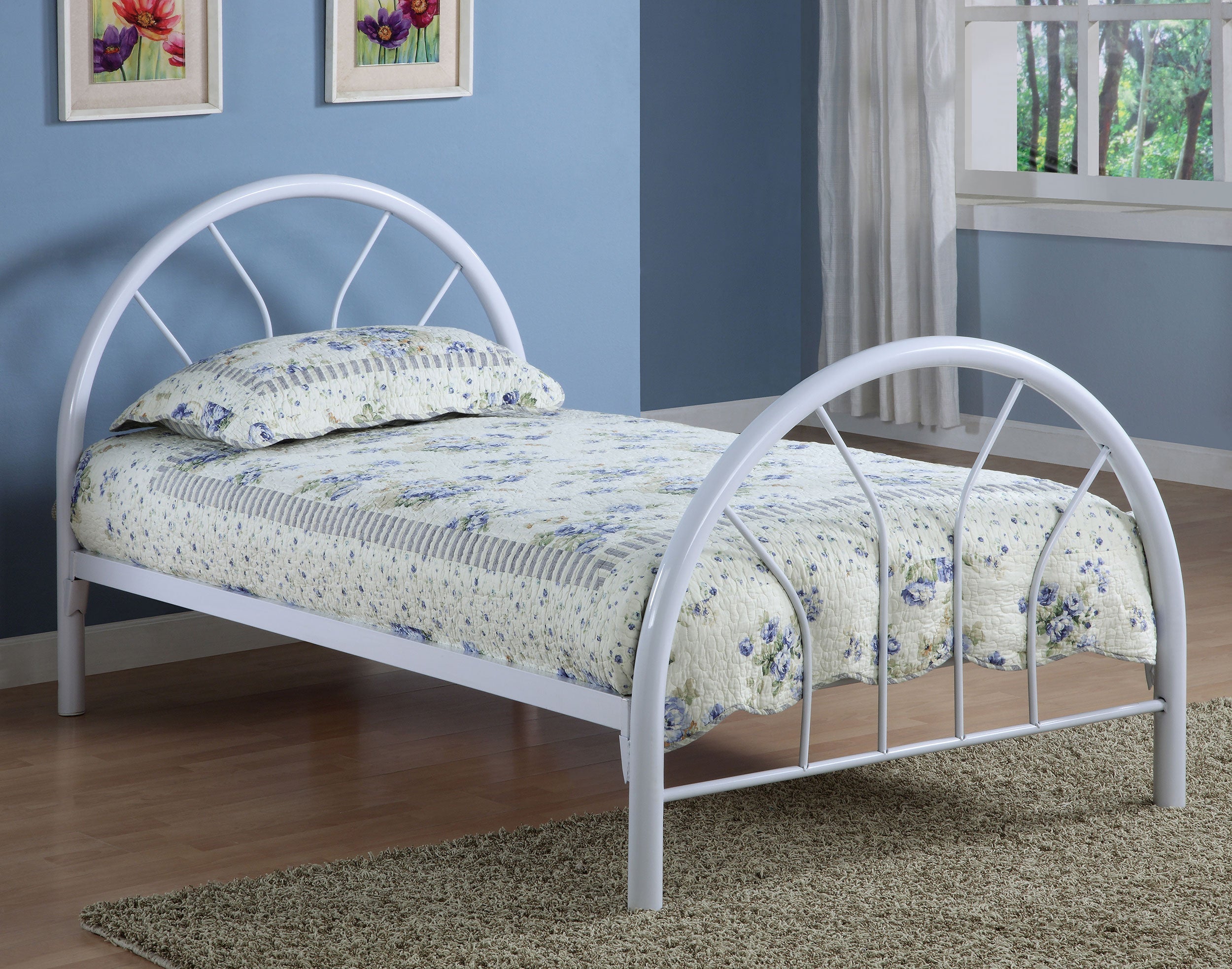 Marjorie Metal  Open Frame Bed Black