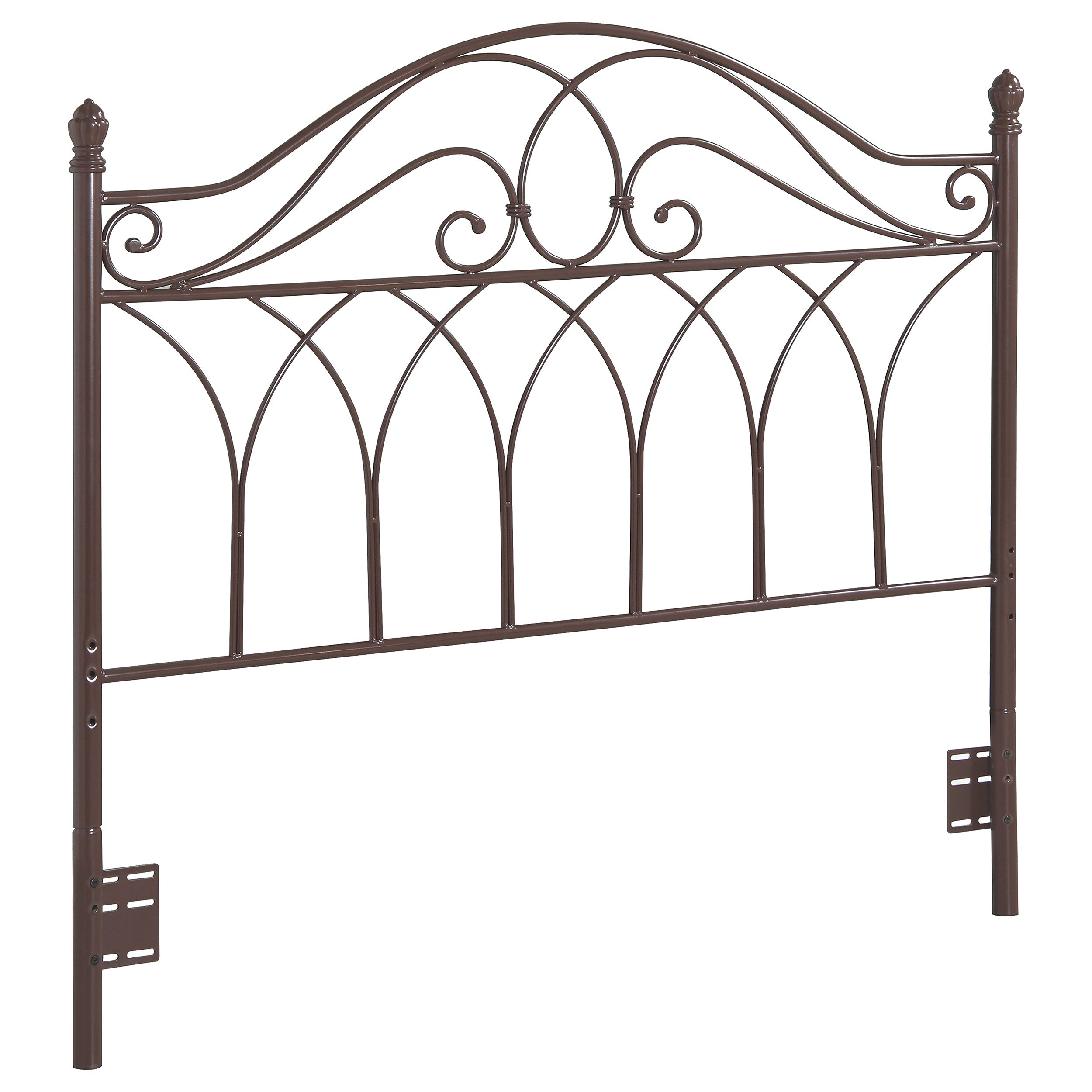 Zola Metal  or  Open Frame Headboard Brown