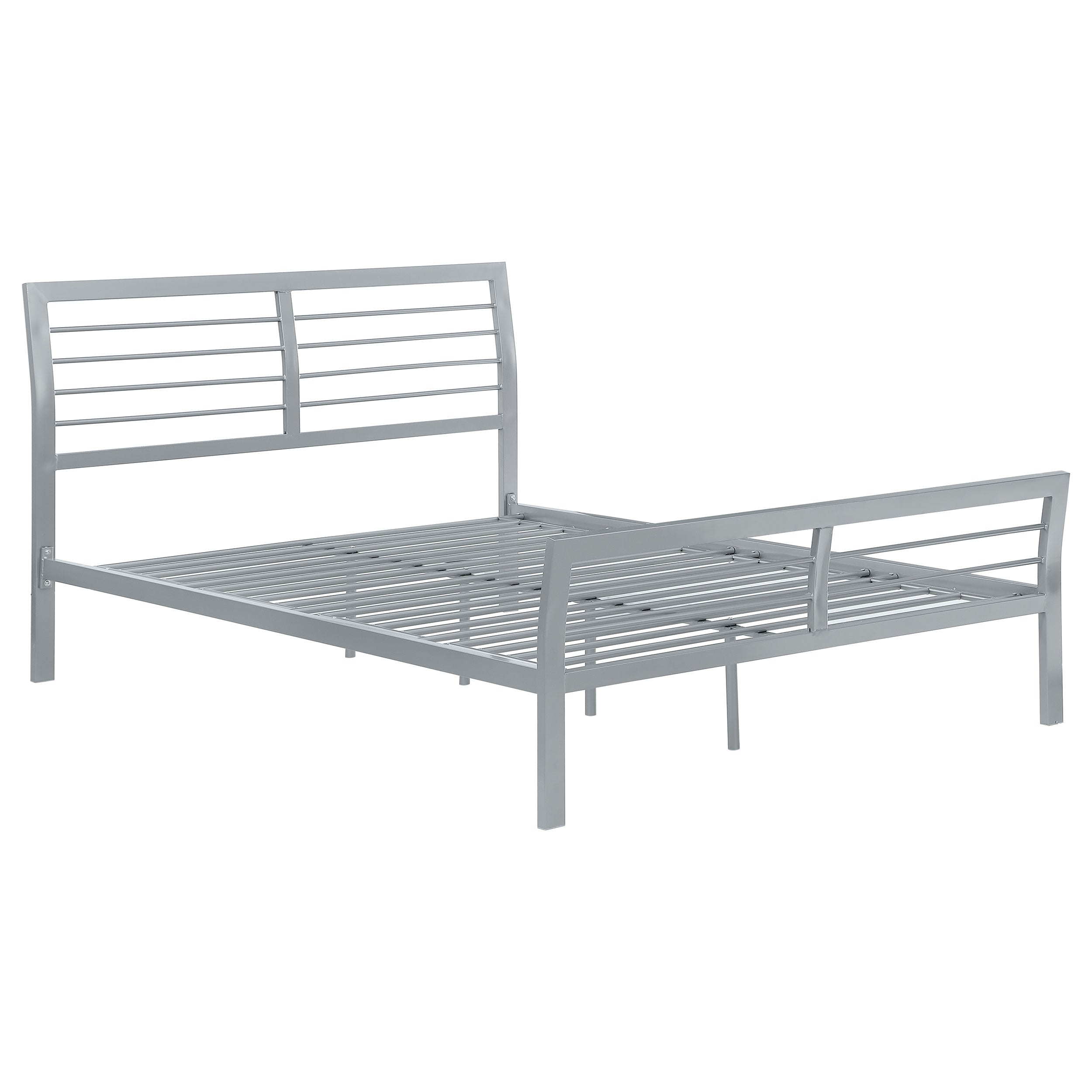 Cooper Metal  Open Frame Bed Silver