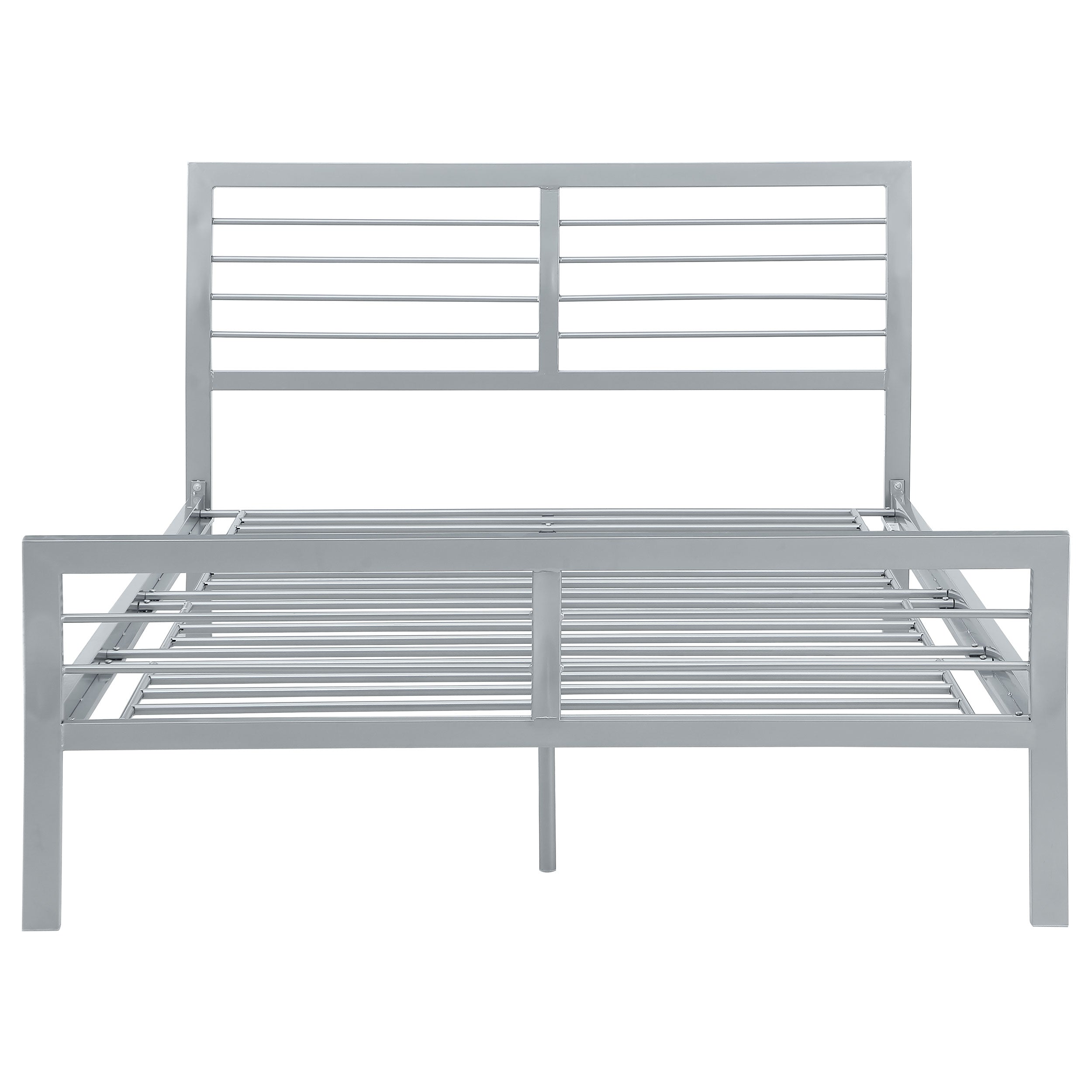 Cooper Metal  Open Frame Bed Silver