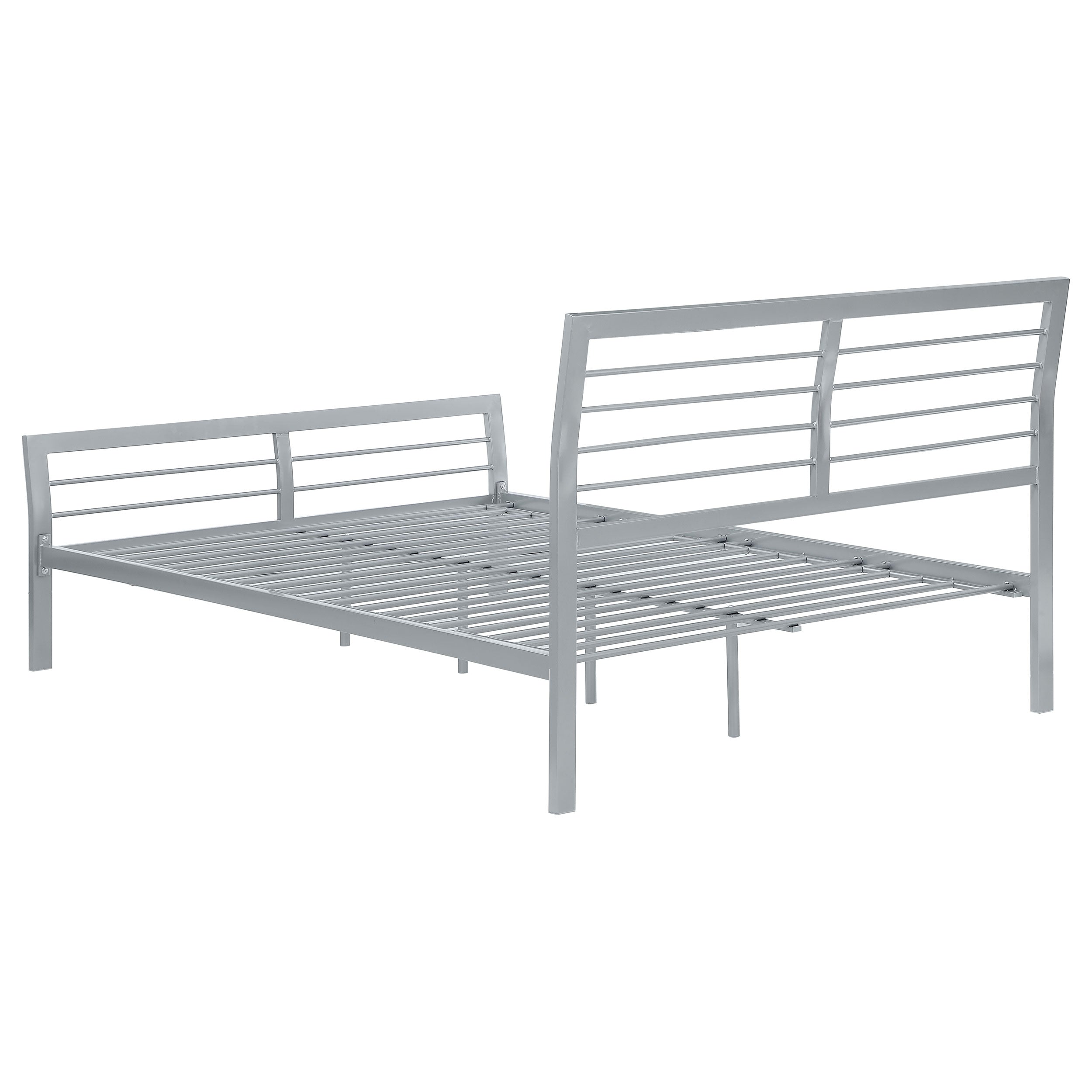Cooper Metal  Open Frame Bed Silver