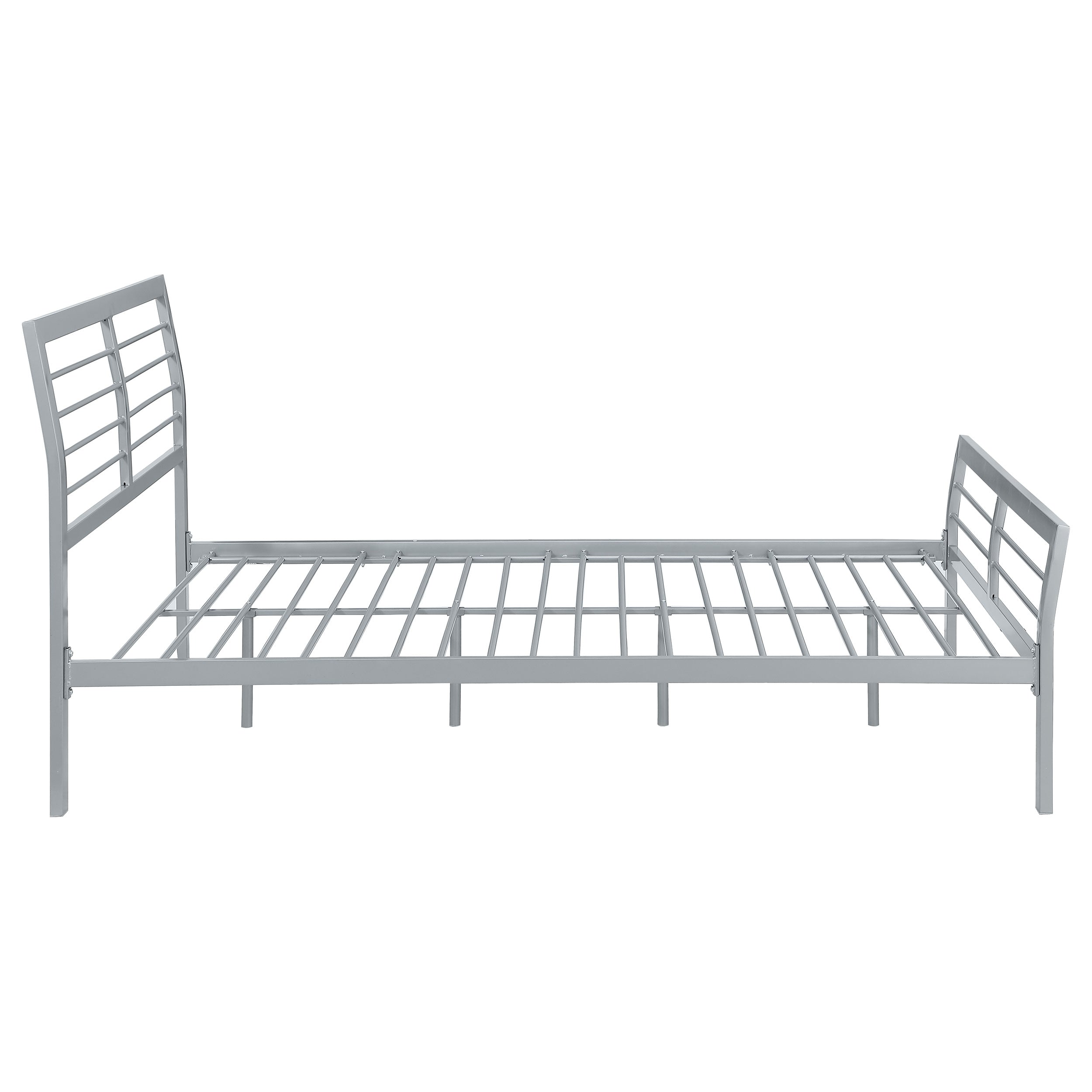 Cooper Metal  Open Frame Bed Silver