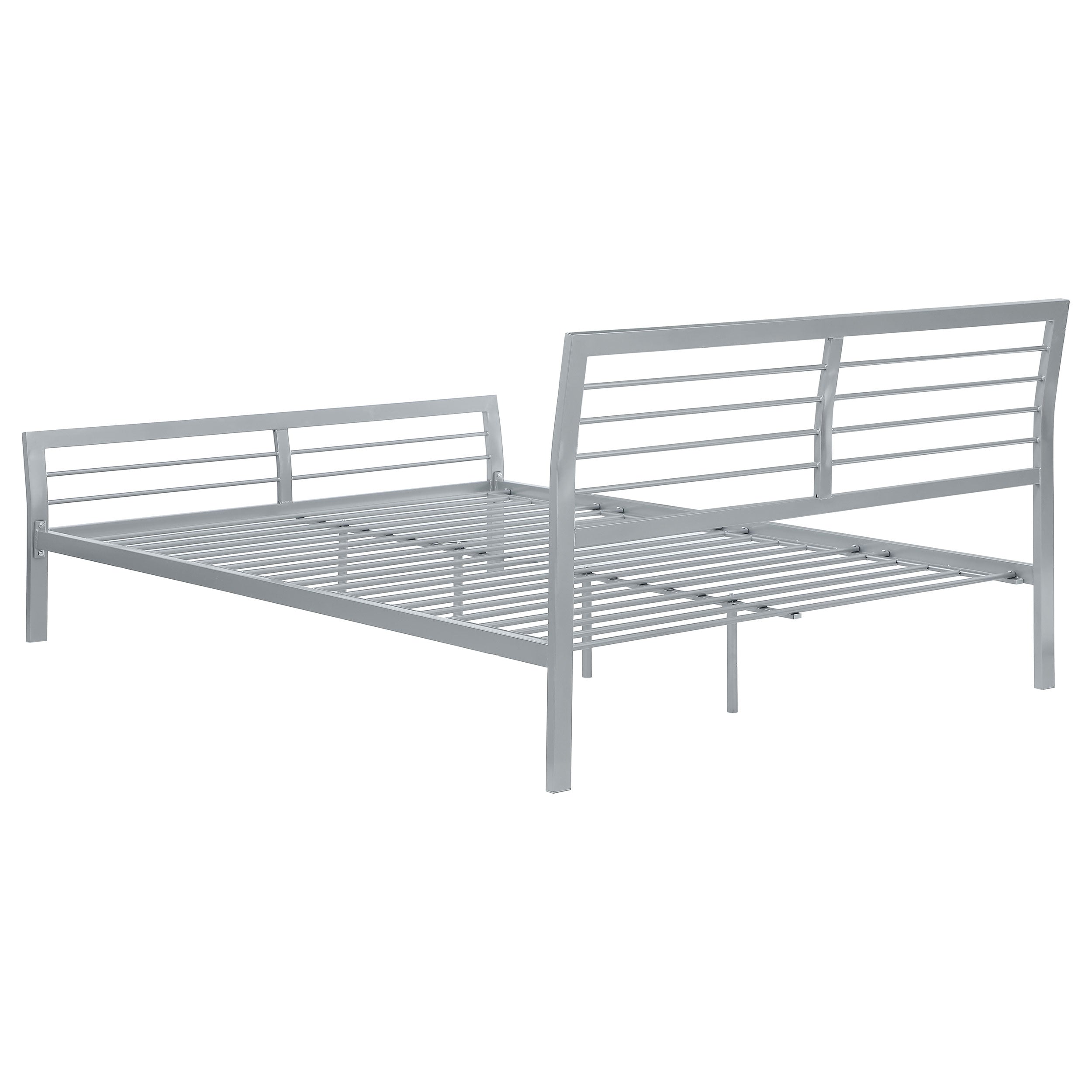 Cooper Metal  Open Frame Bed Silver