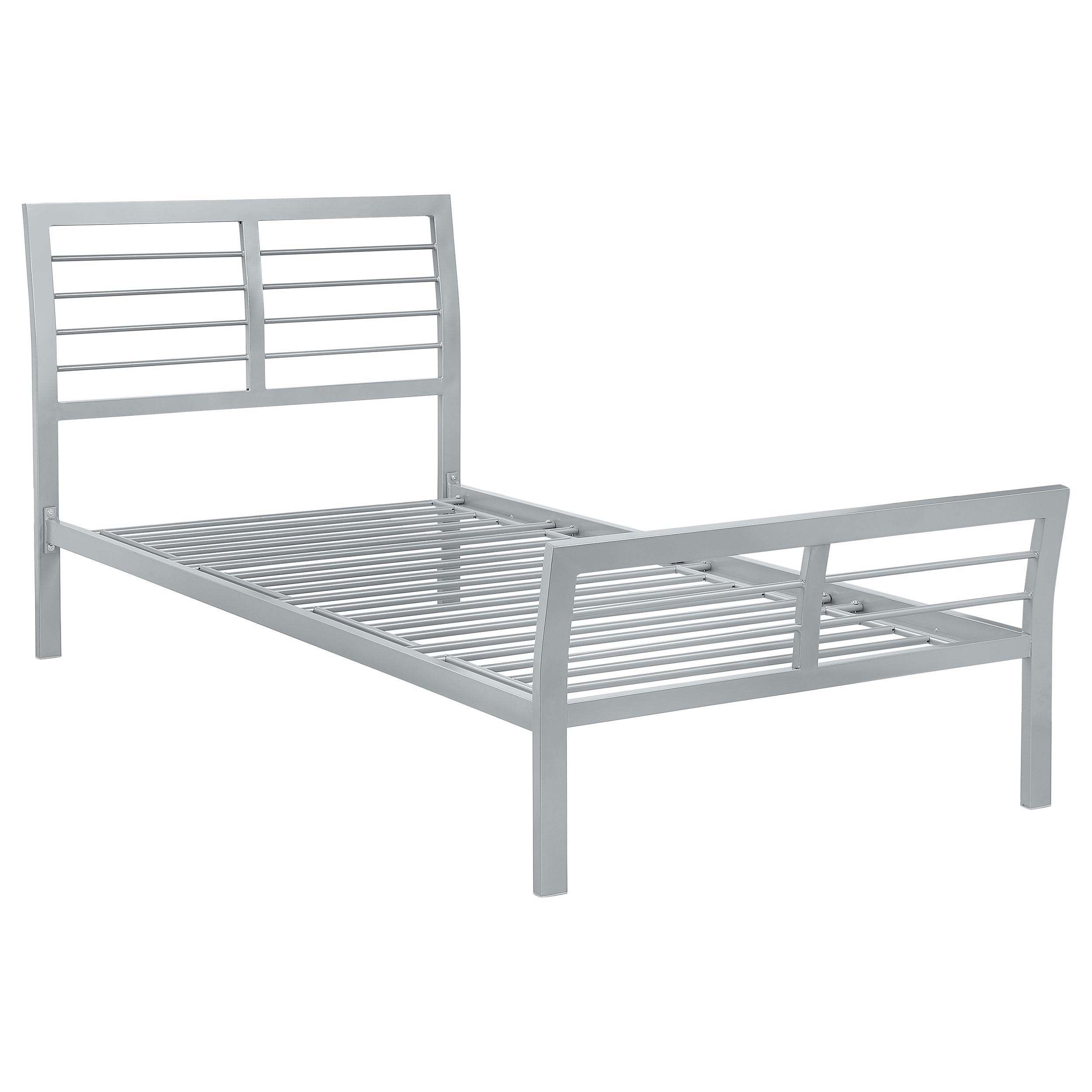 Cooper Metal  Open Frame Bed Silver