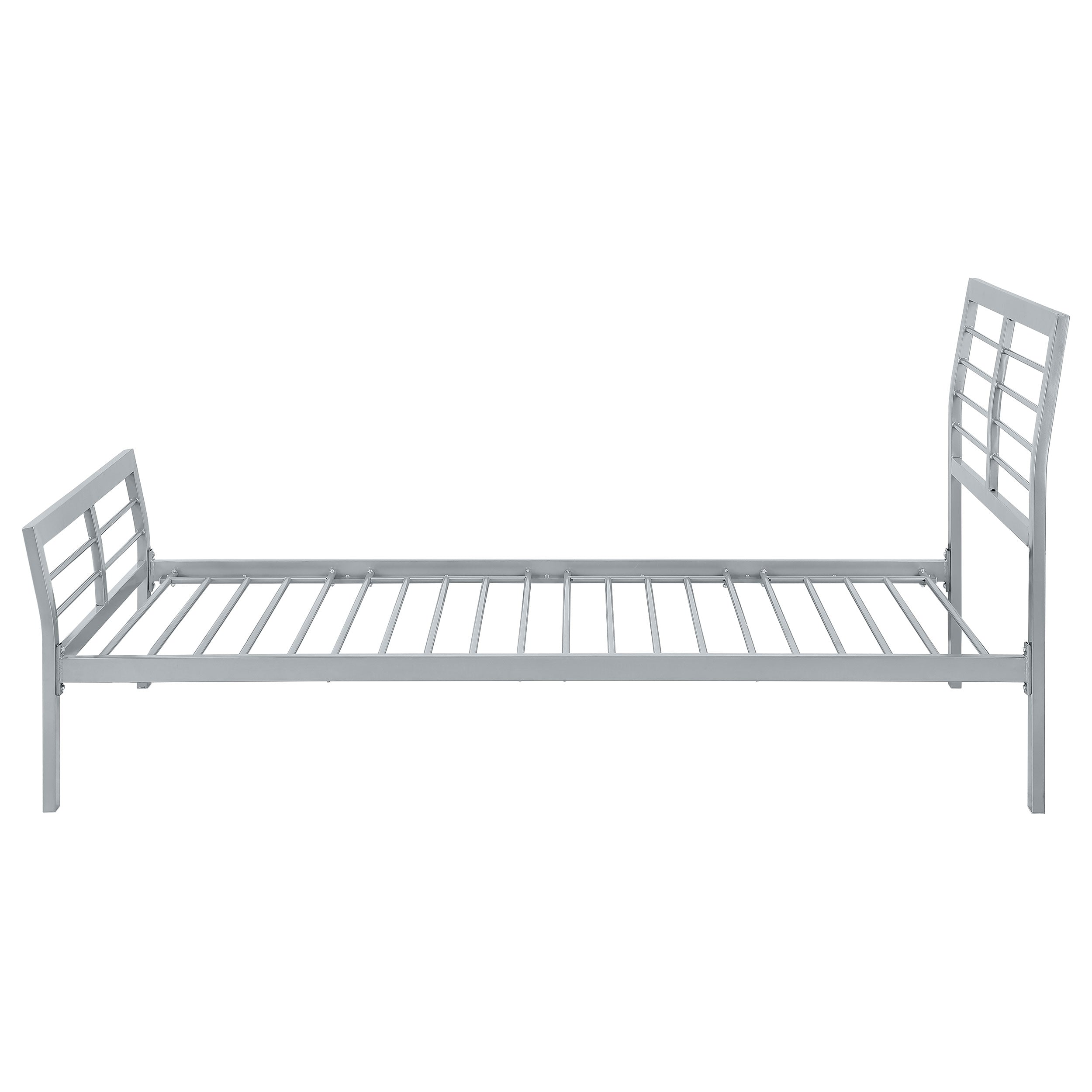 Cooper Metal  Open Frame Bed Silver
