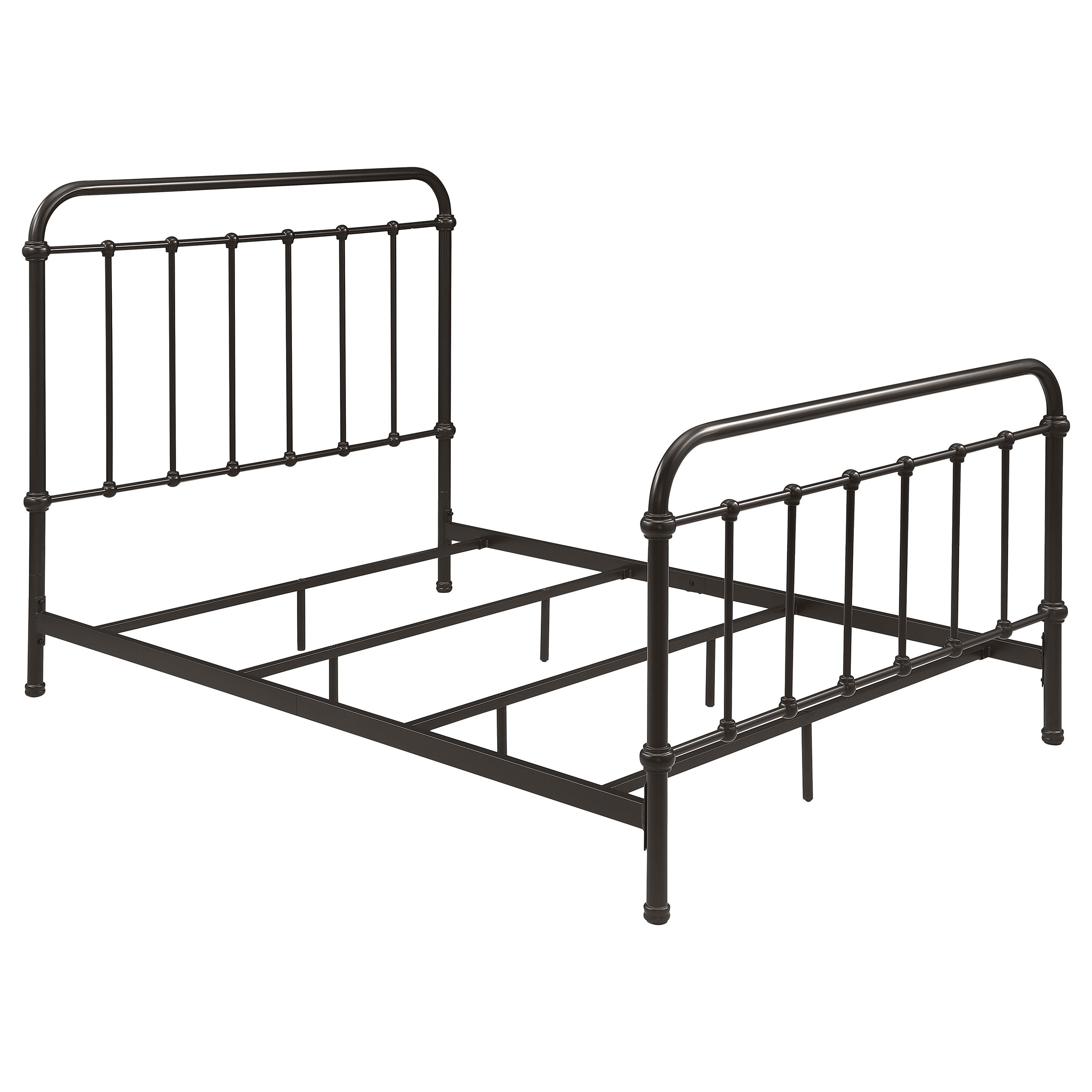Livingston Metal Open Frame Bed Dark Bronze