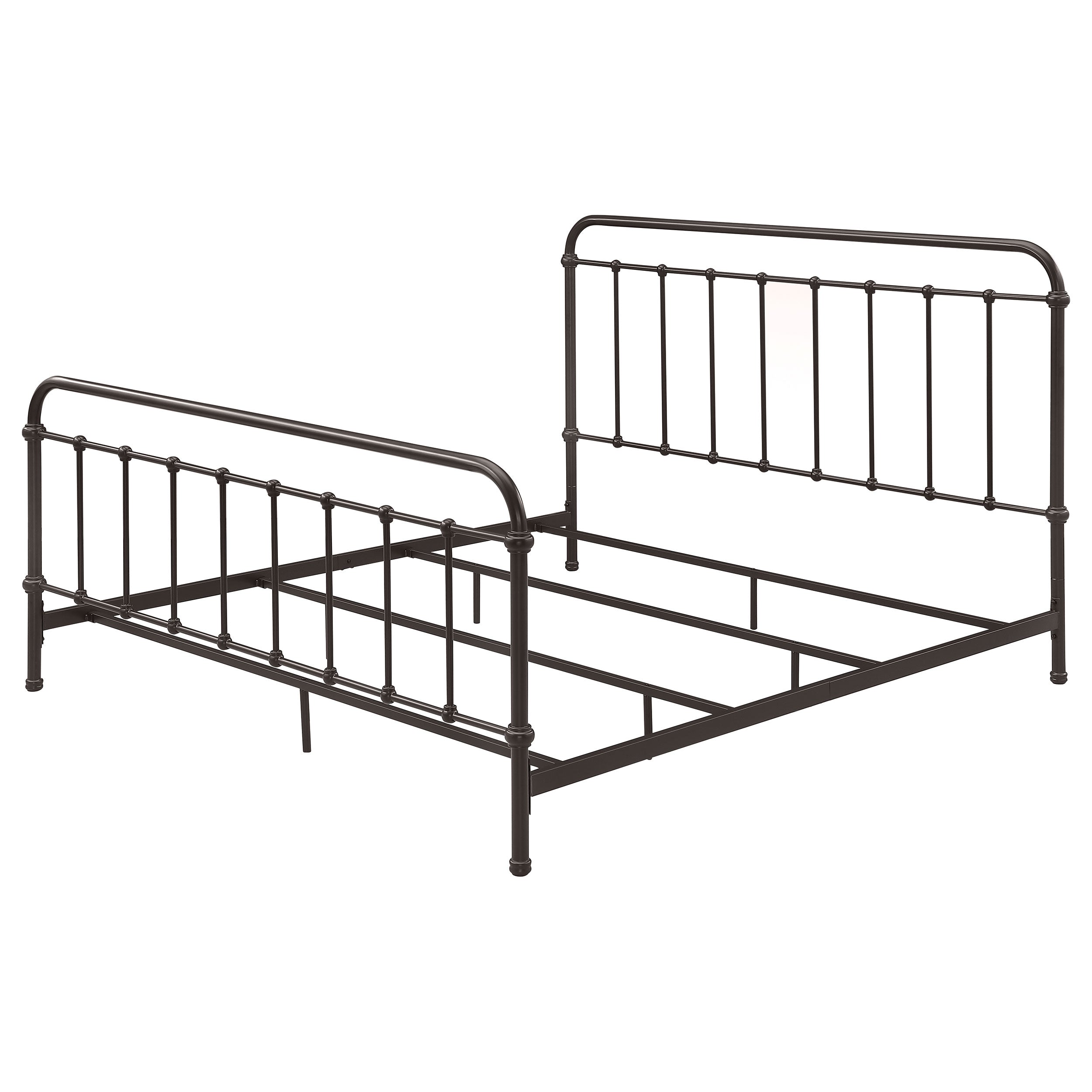 Livingston Metal Open Frame Bed Dark Bronze