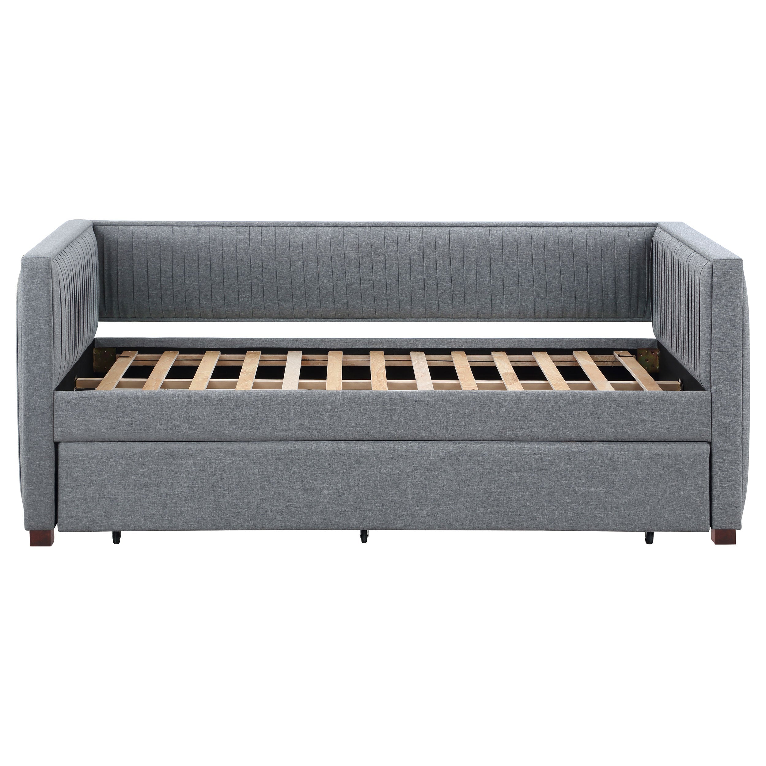 Brodie Upholstered  Daybed with Trundle Grey