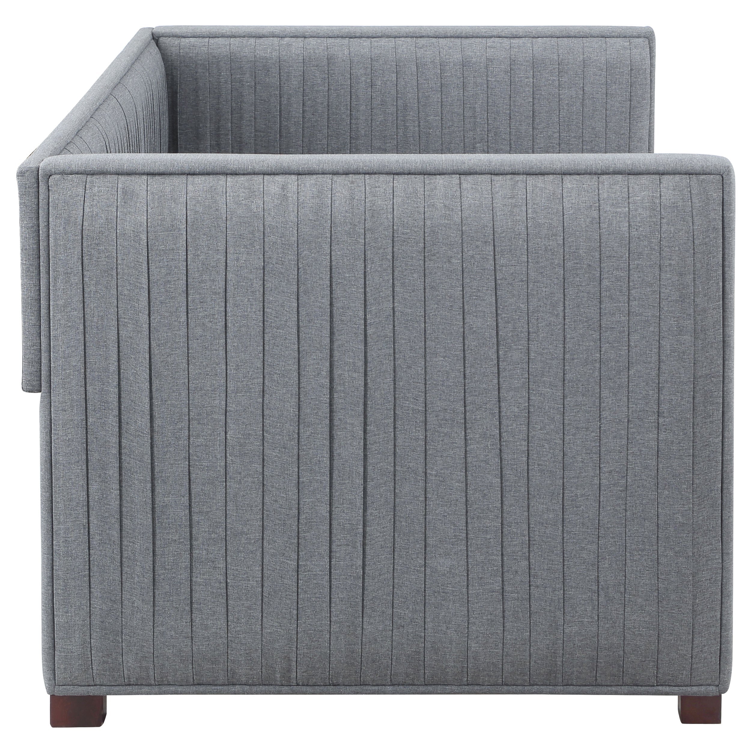 Brodie Upholstered  Daybed with Trundle Grey