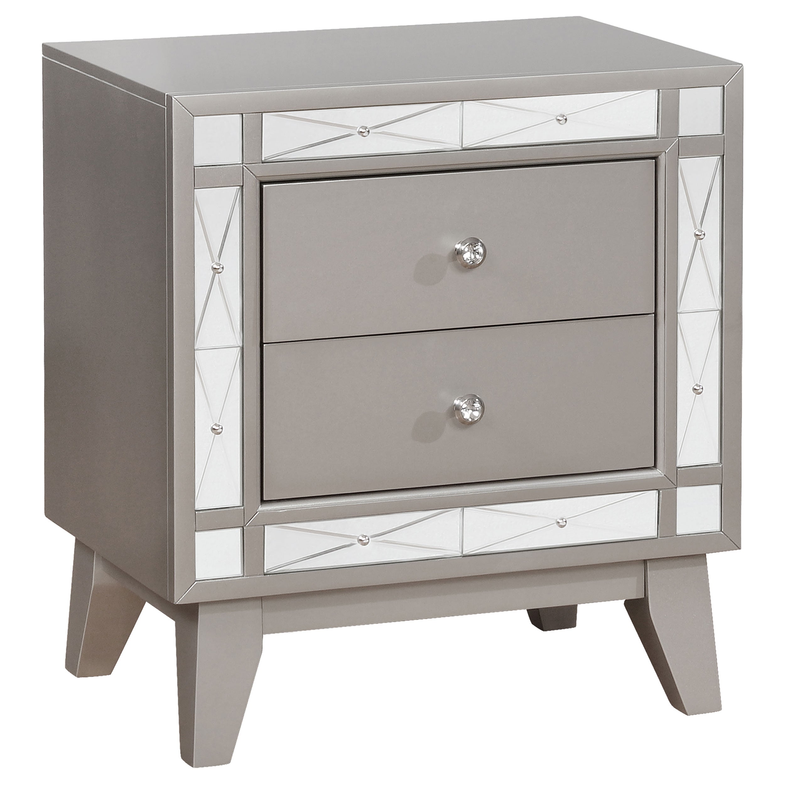 Camille  Bedroom Set Metallic Mercury