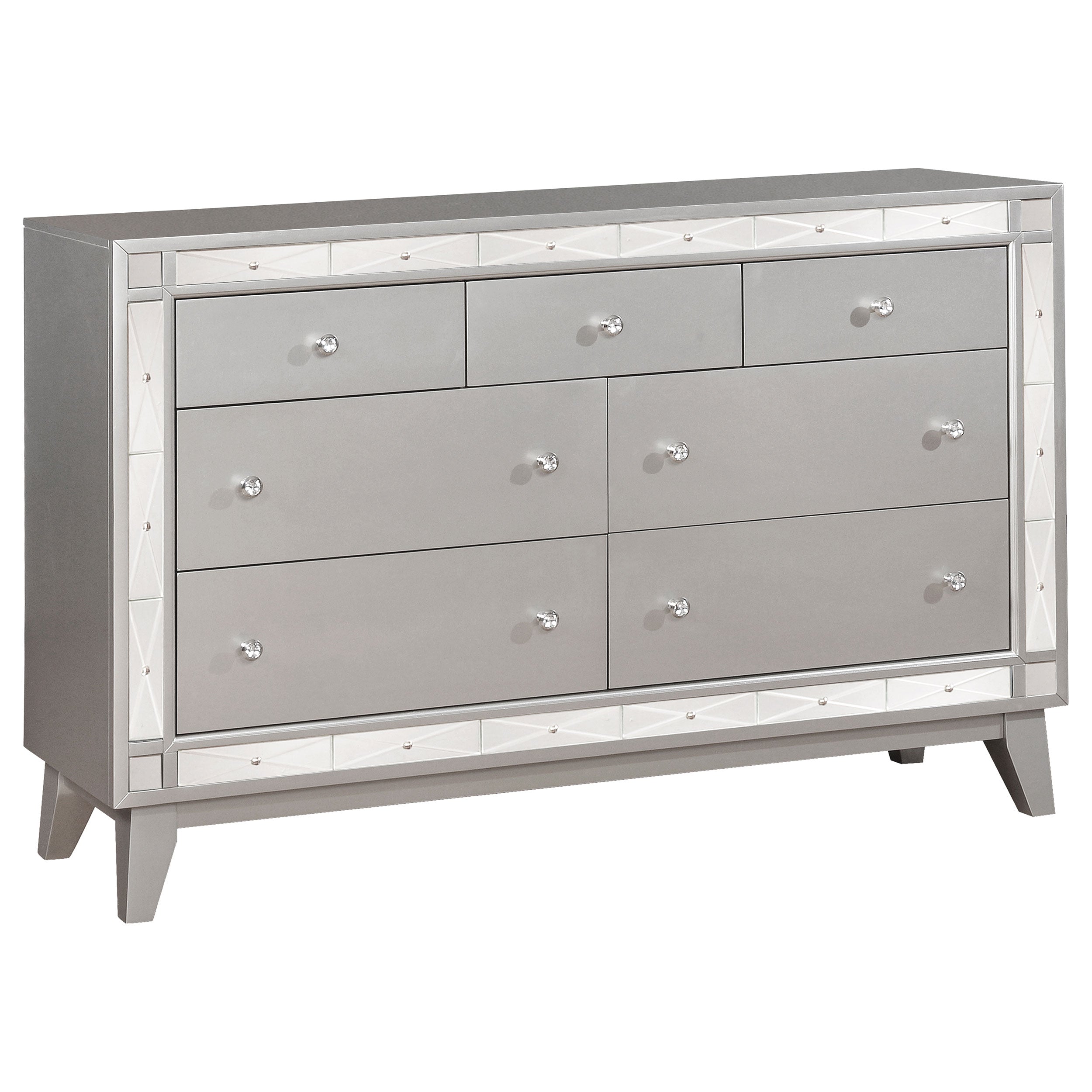 Camille  Bedroom Set Metallic Mercury
