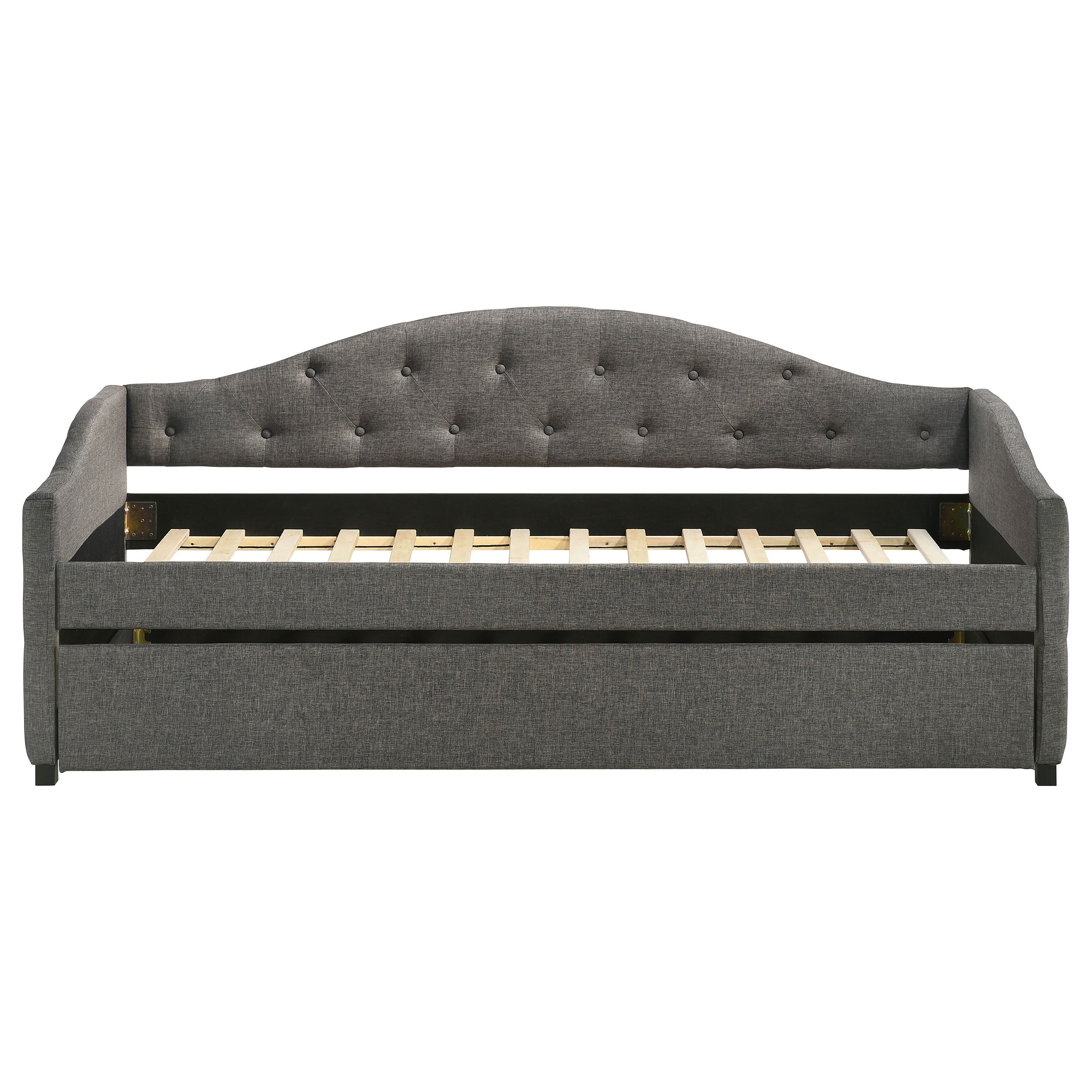 Sadie Upholstered  Daybed with Trundle Grey