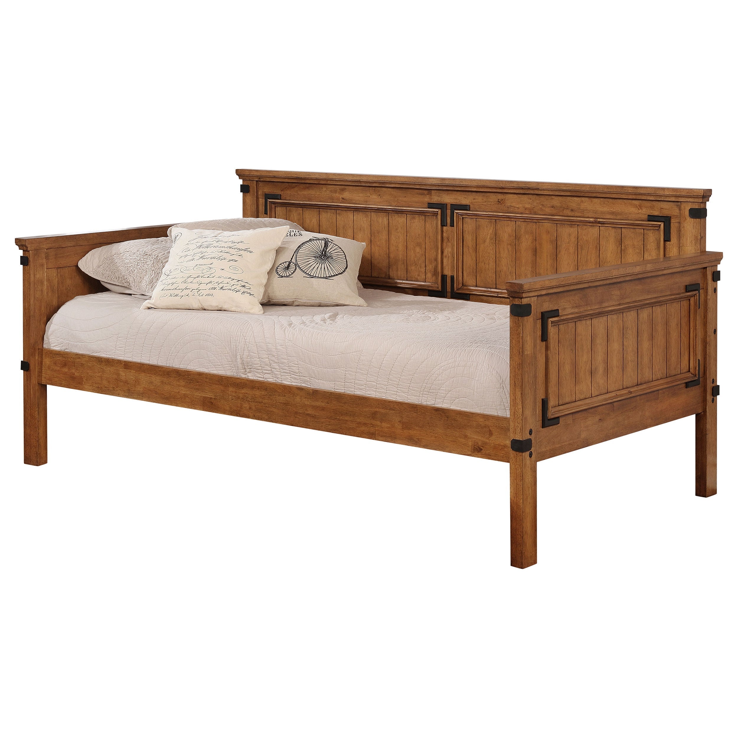 Oakdale Wood  Daybed with Trundle Rustic Honey