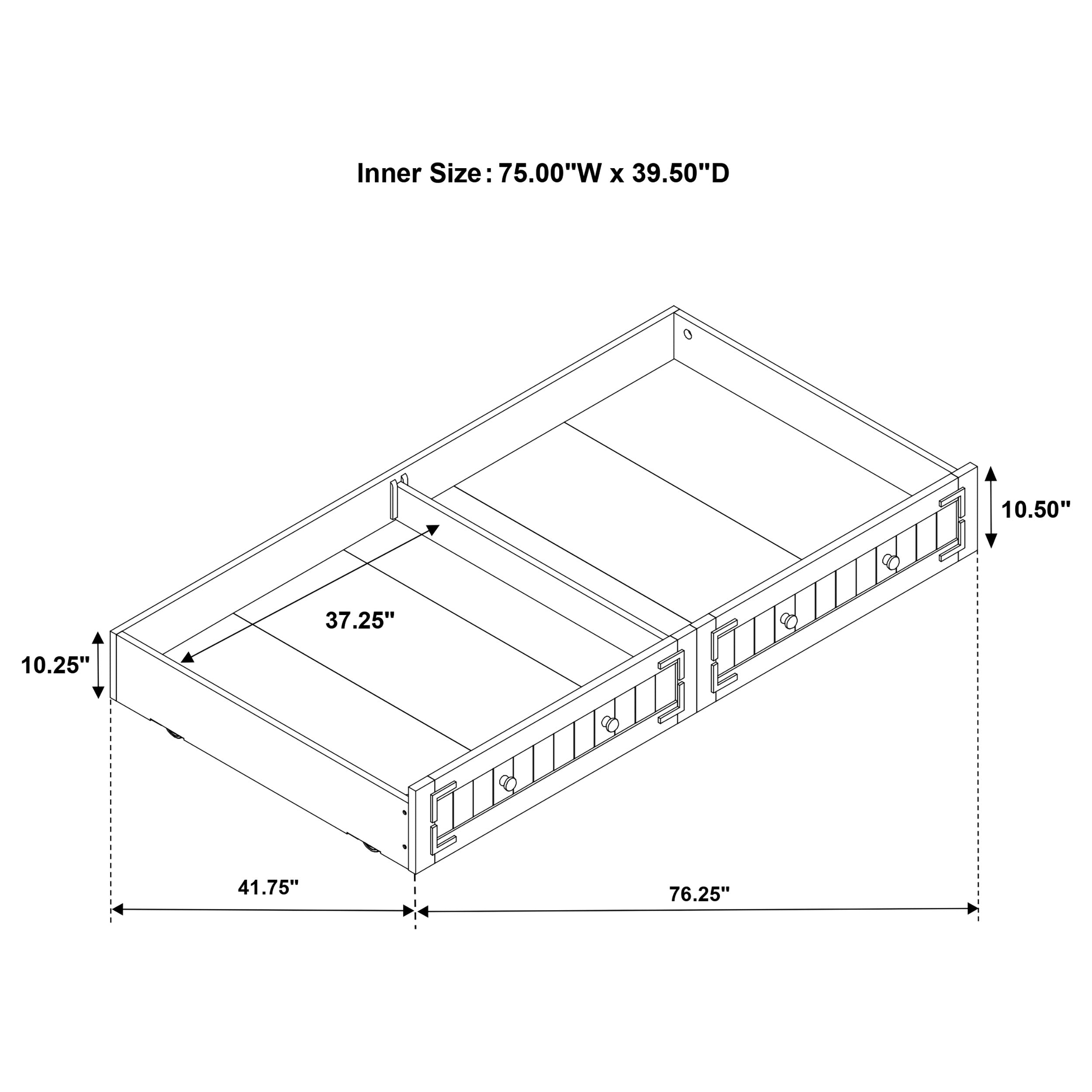Oakdale Wood  Daybed with Trundle Rustic Honey