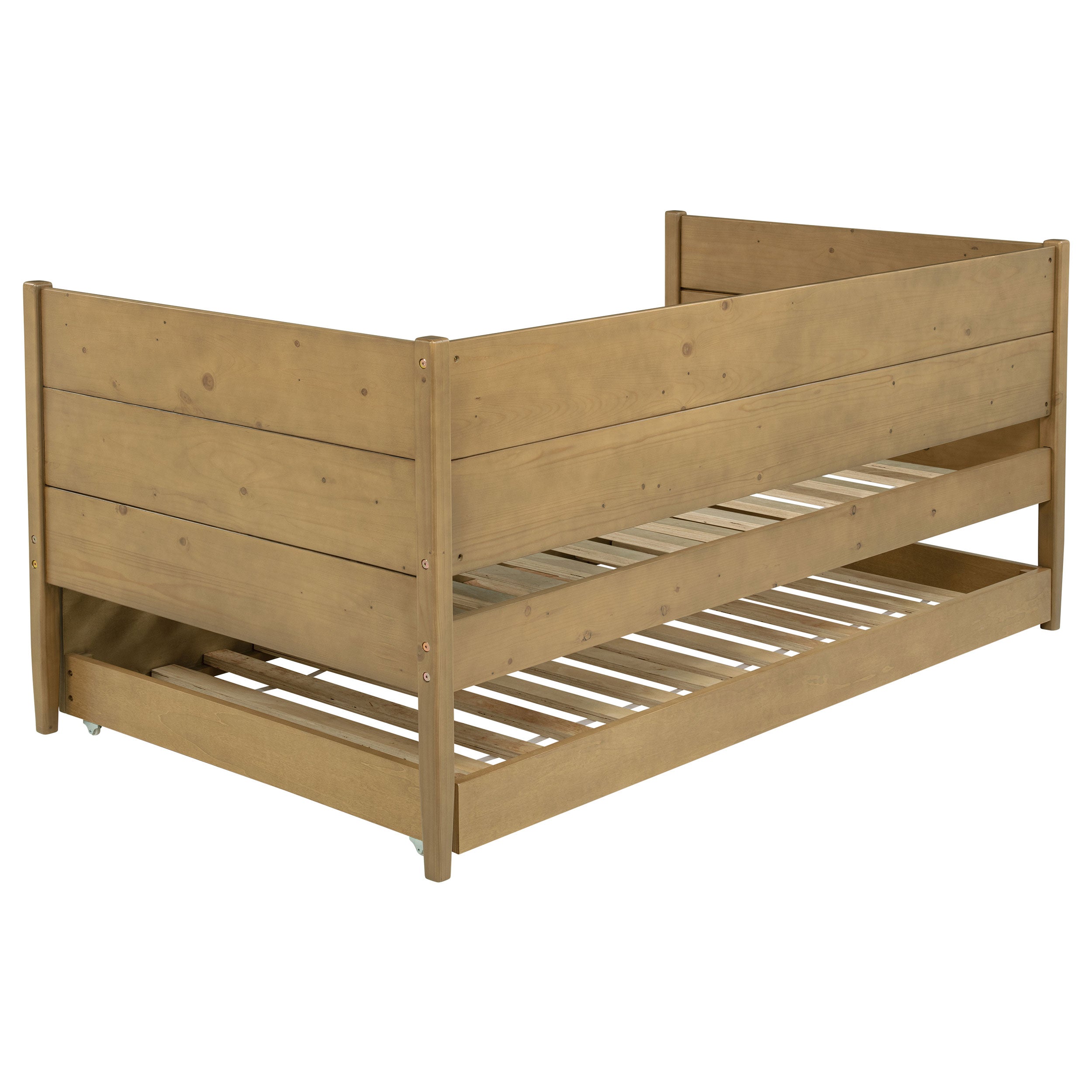 Calinda Wood  Daybed With Trundle Natural
