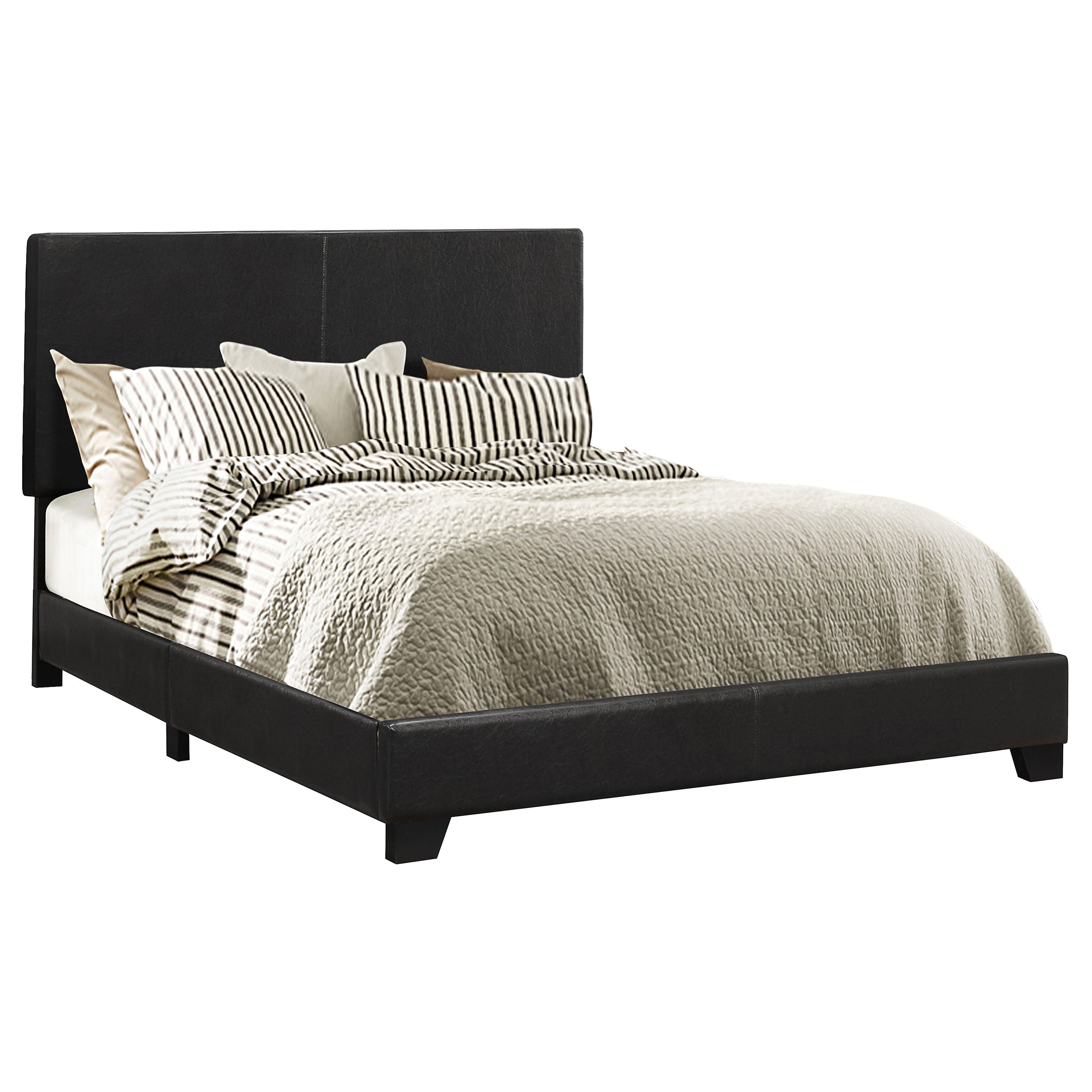 Cama tapizada Dorian negra