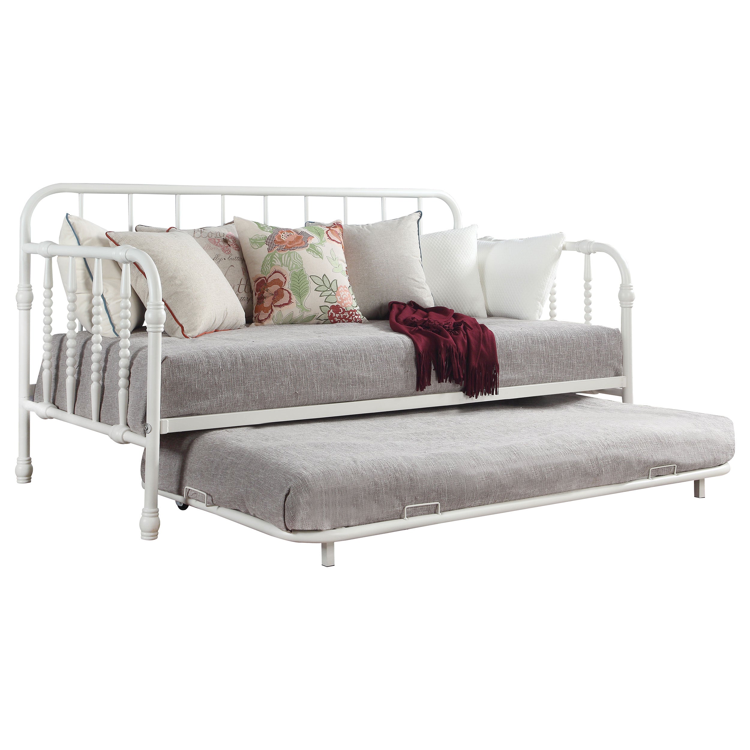 Marina Metal  Daybed with Trundle Black