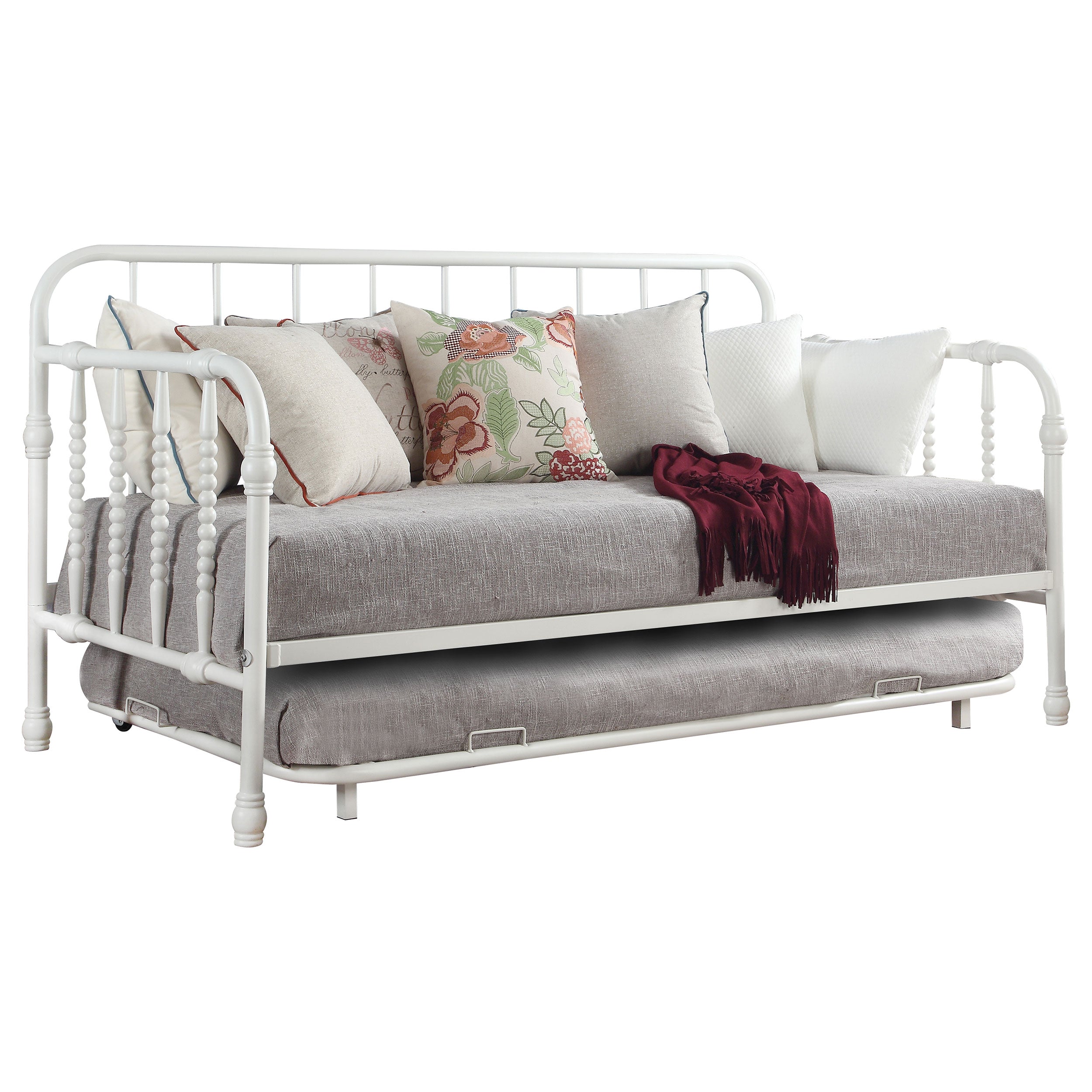 Marina Metal  Daybed with Trundle Black