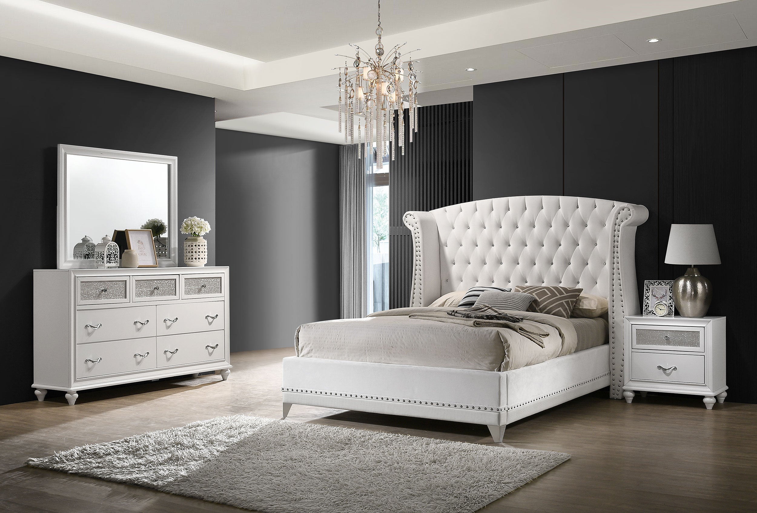 Barzini Bedroom Set Black
