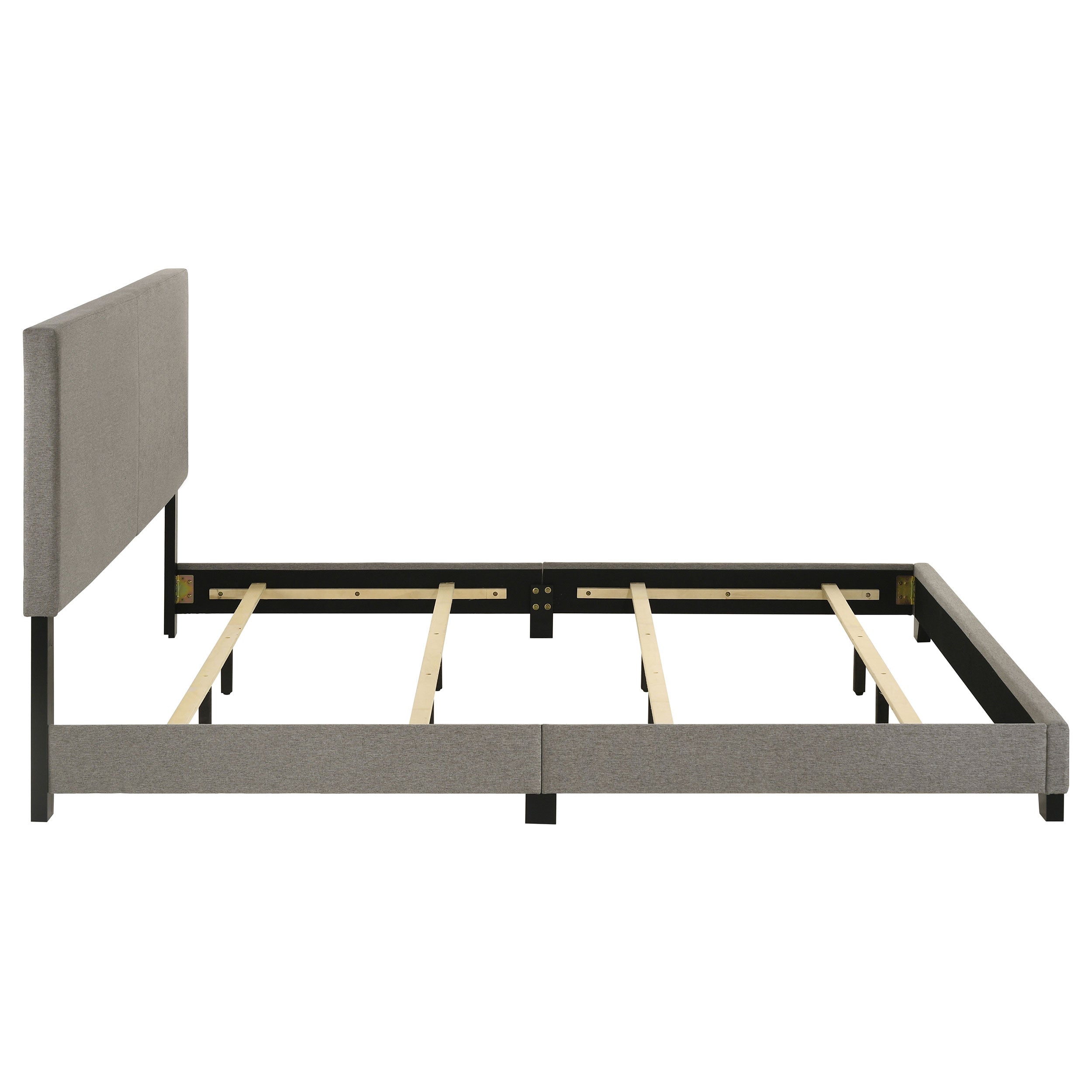 Dorian Fabric Upholstered Panel Bed Taupe