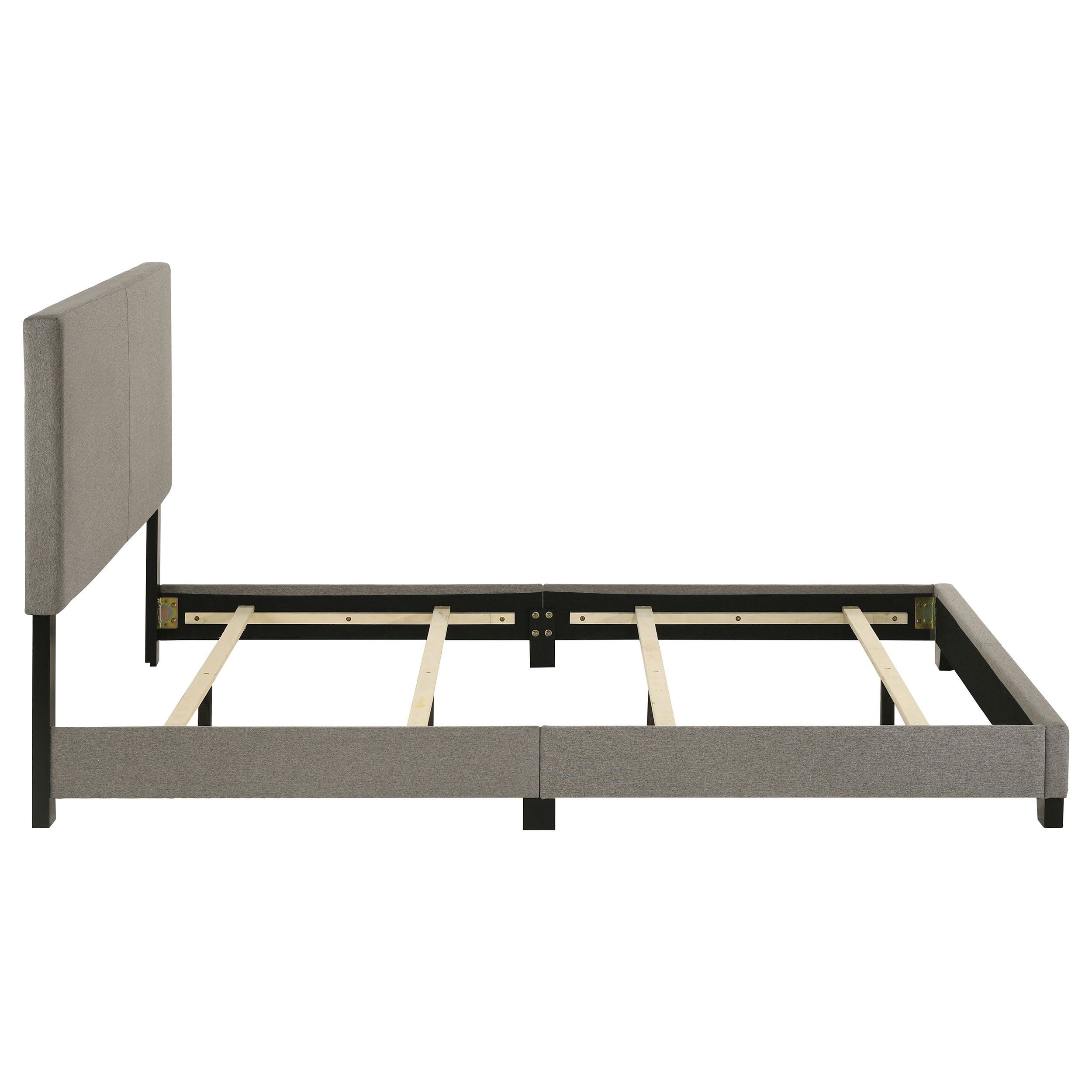 Dorian Fabric Upholstered Panel Bed Taupe