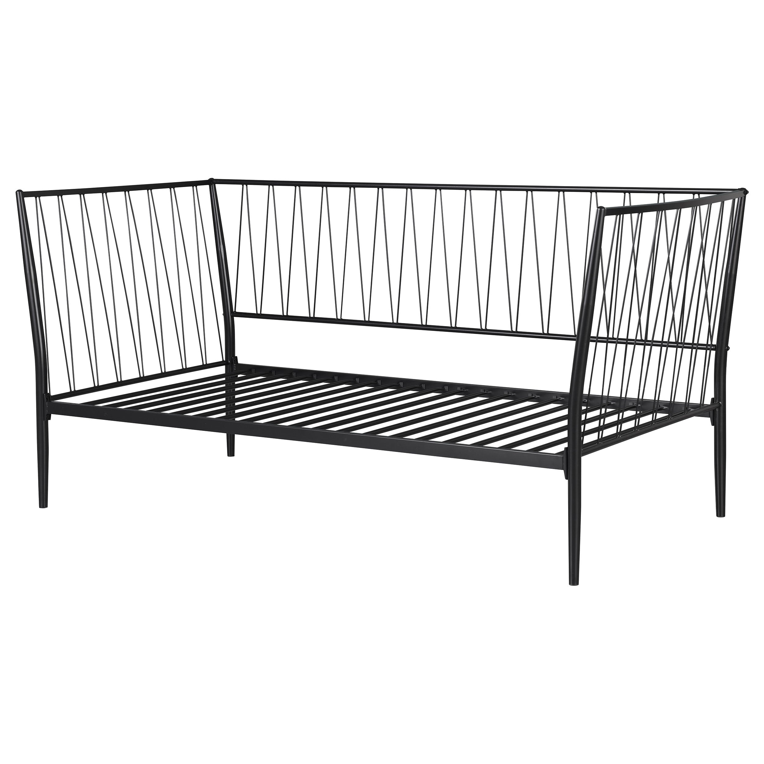 Richland Metal  Daybed Bed Frame Matte Black