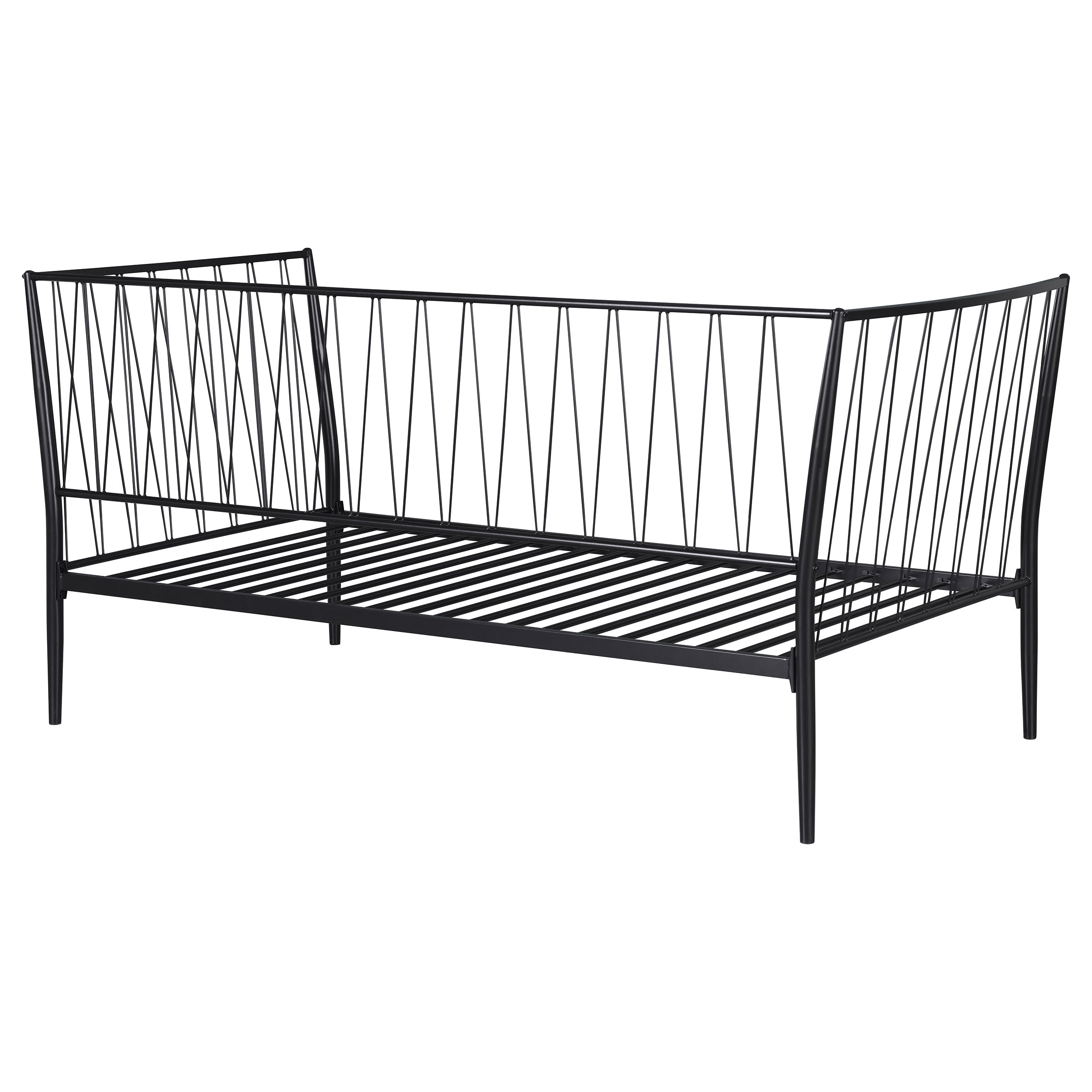 Richland Metal  Daybed Bed Frame Matte Black