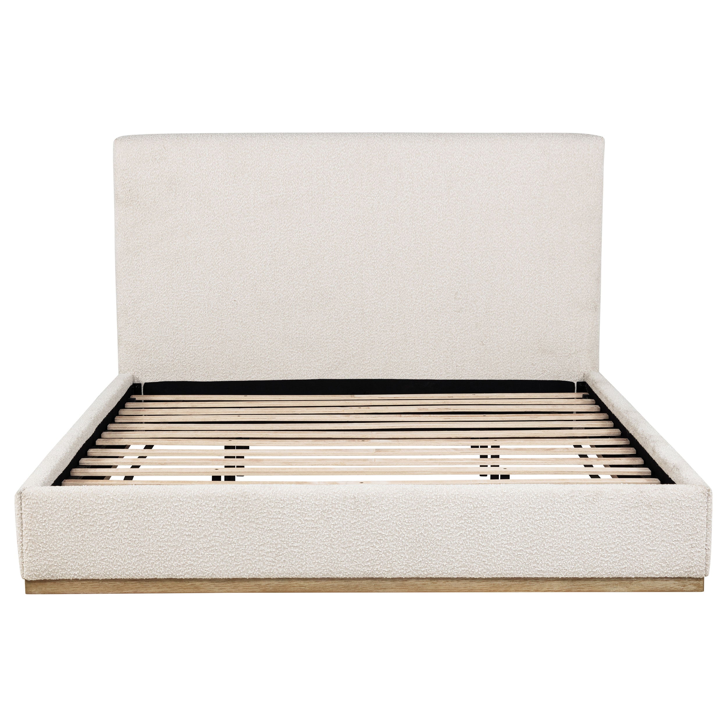 Knox Upholstered  Panel Bed Cream