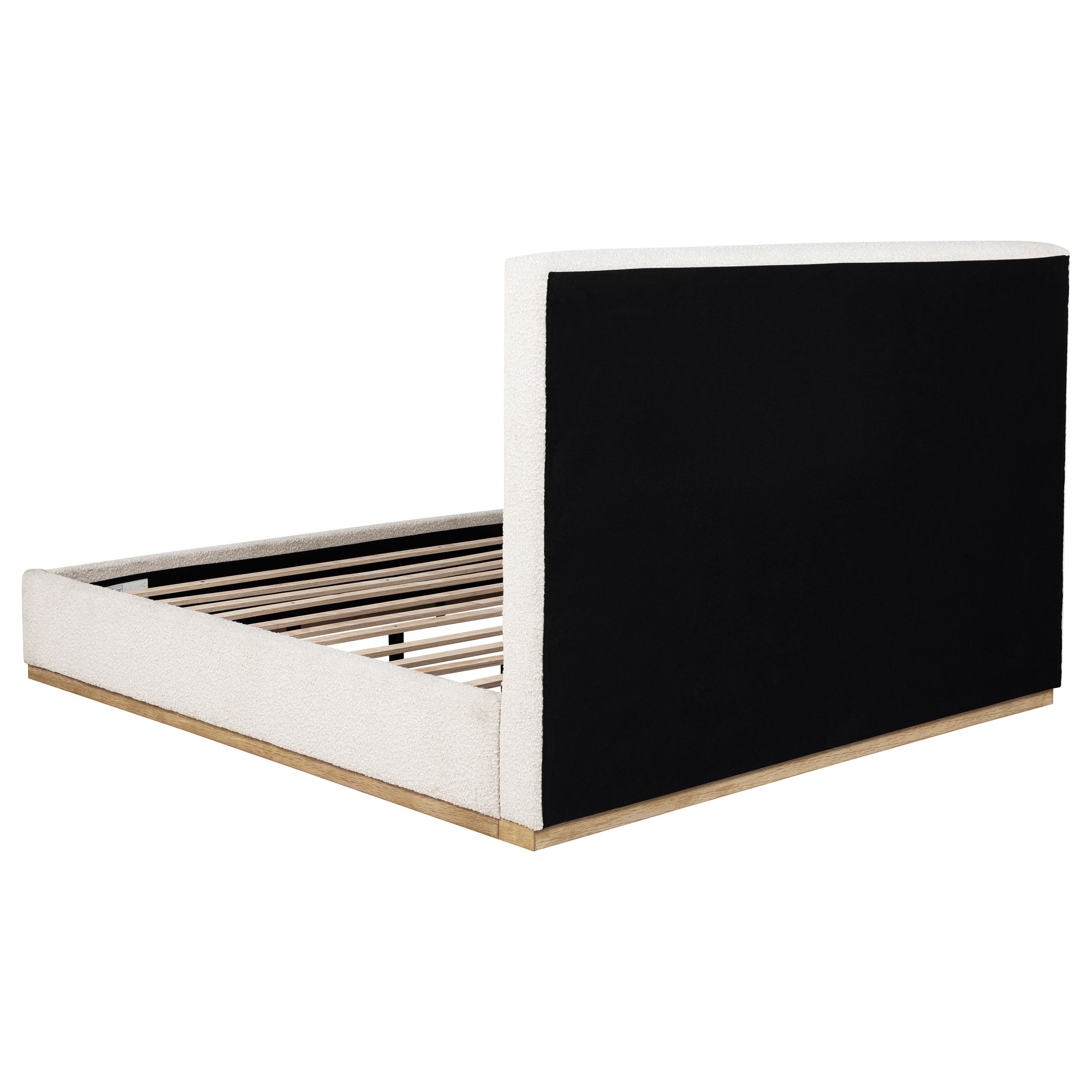 Knox Upholstered  Panel Bed Cream