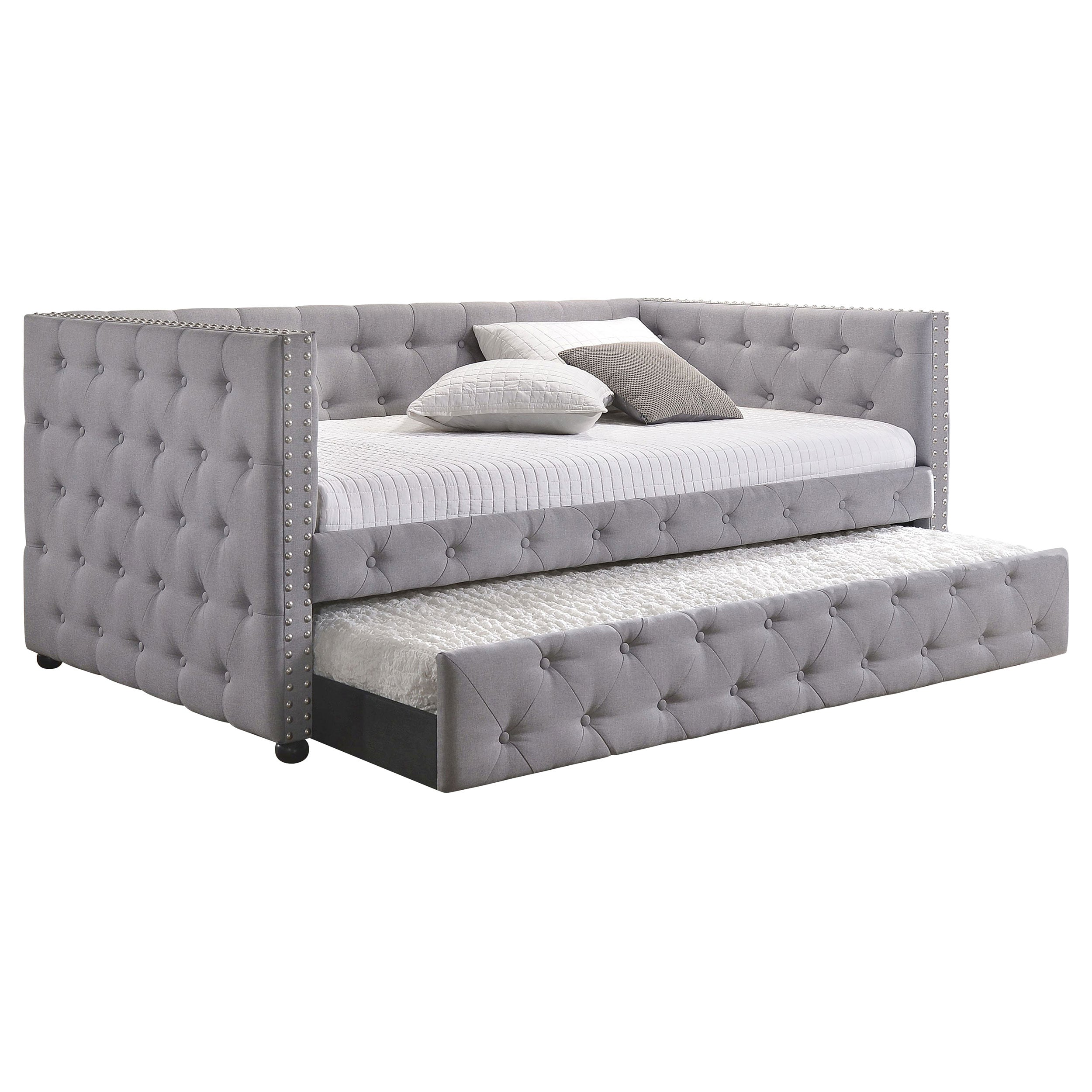 Mockern Upholstered  Daybed with Trundle Grey