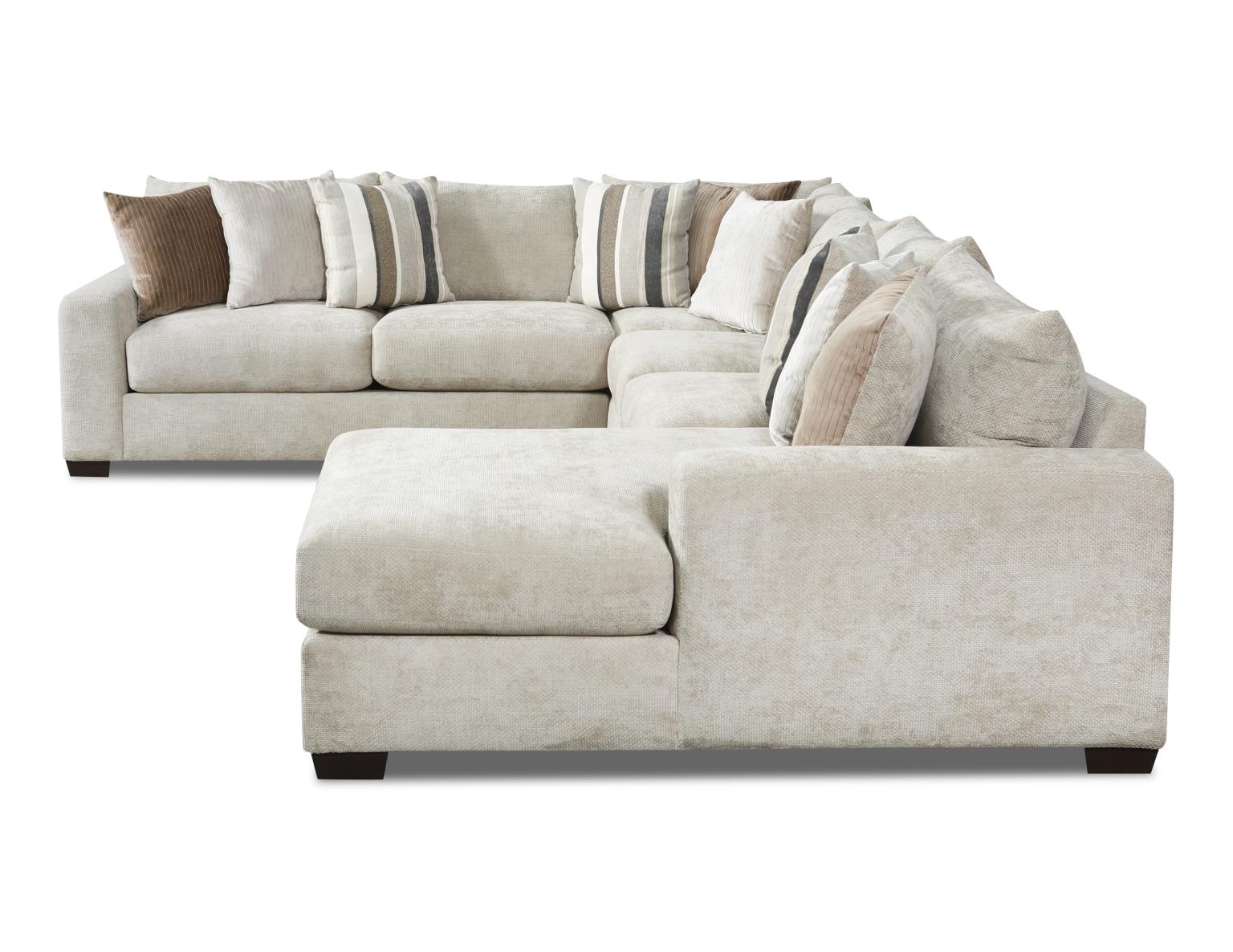 Dahlia Pebble 3pc Sectional Sofa