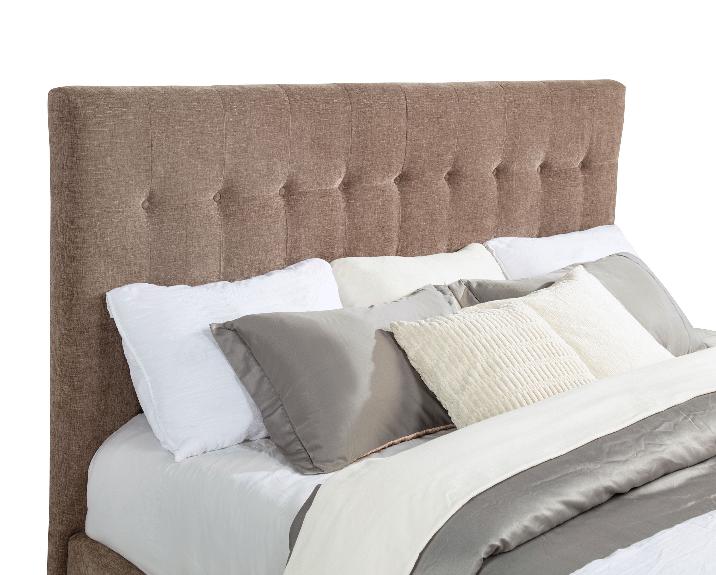 Senna Upholstered  Audio Flame Visualizer Bed Brown