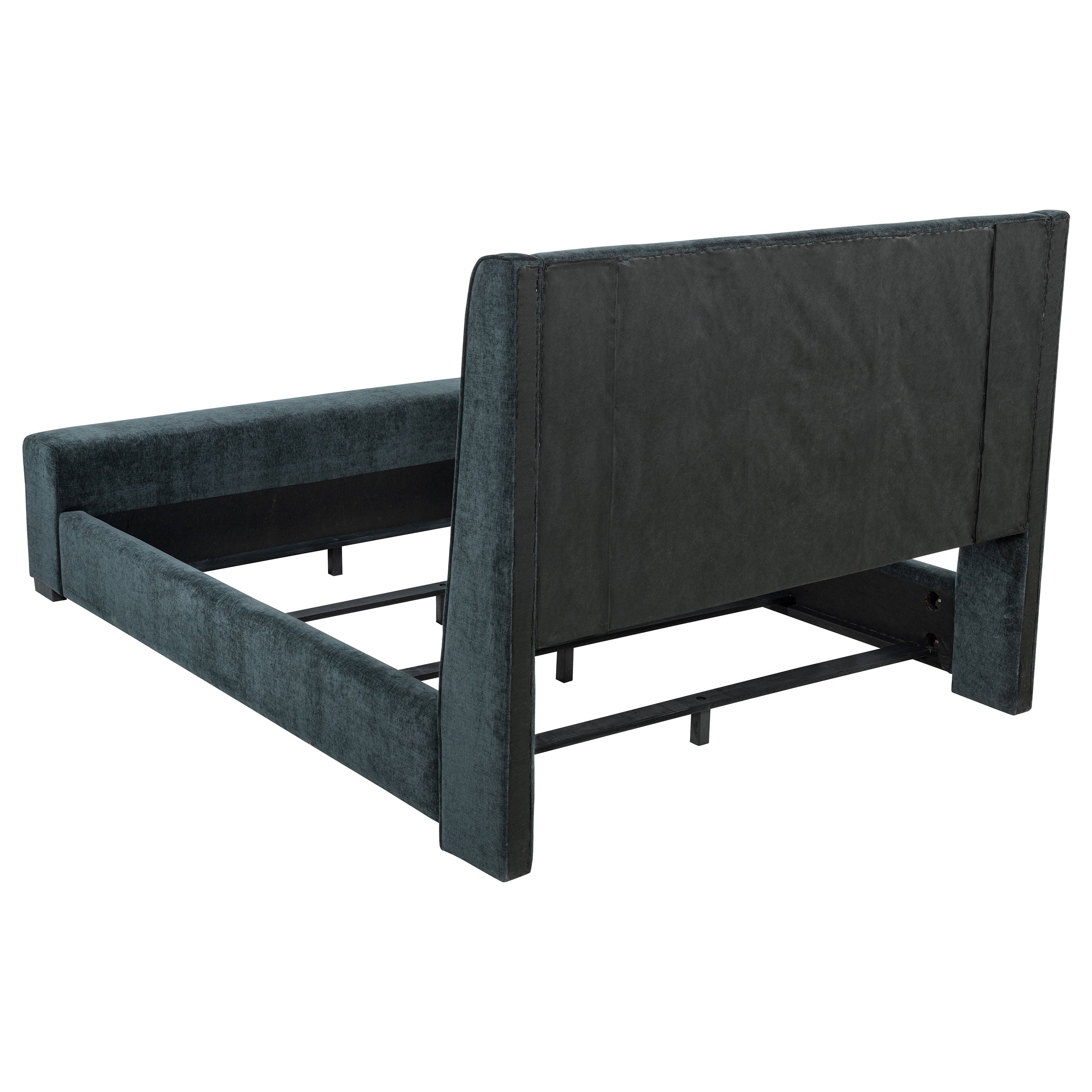 Preston Upholstered Audio Flame Visualizer Bed Blue