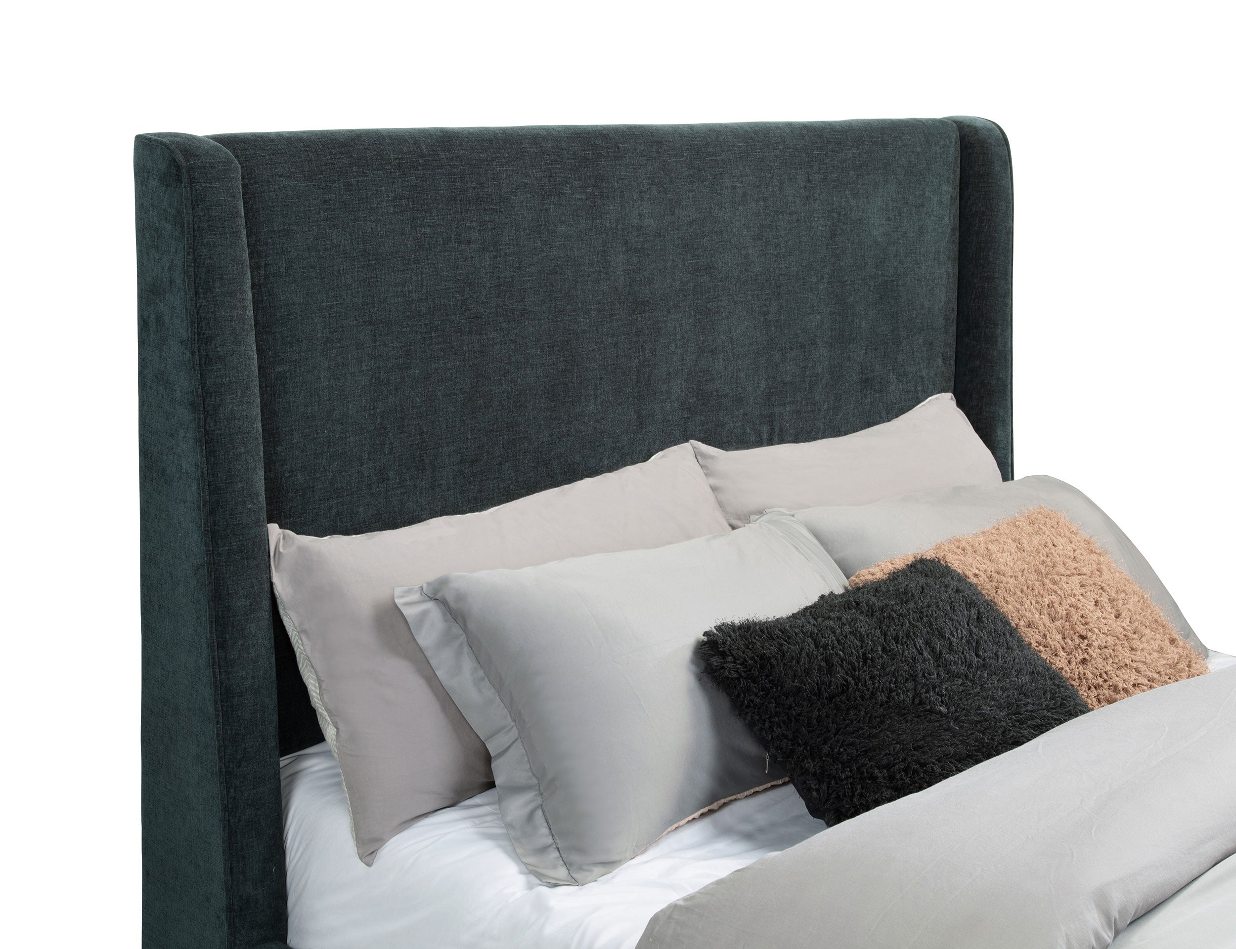 Preston Upholstered Audio Flame Visualizer Bed Blue