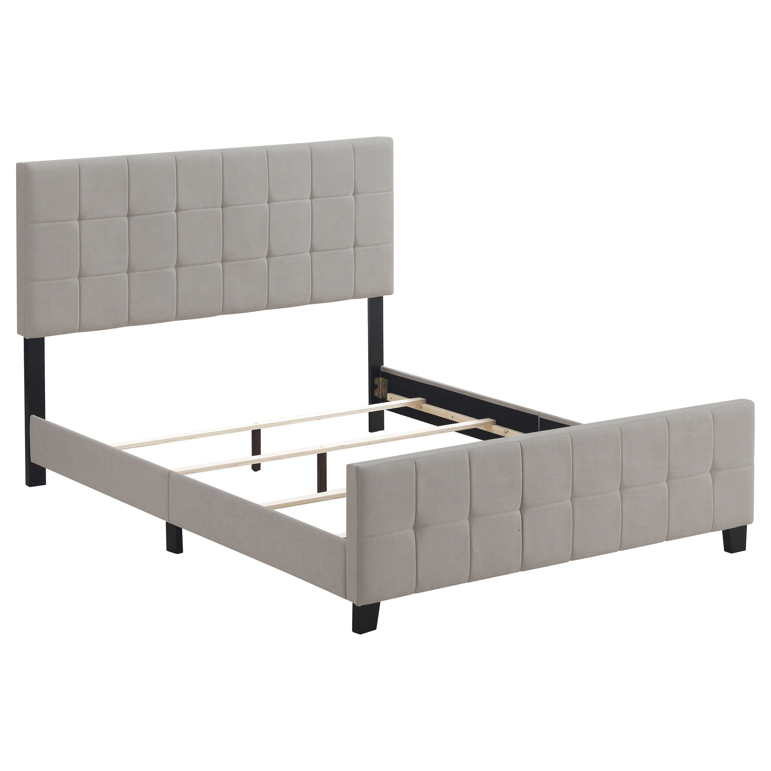 Fairfield Upholstered  Panel Bed Beige