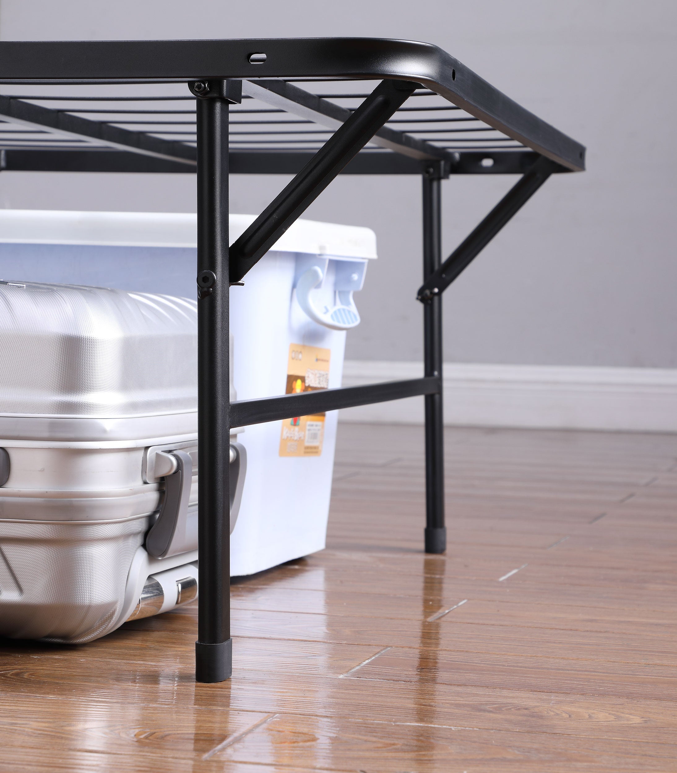 Mabel Metal Support Platform Bed Black